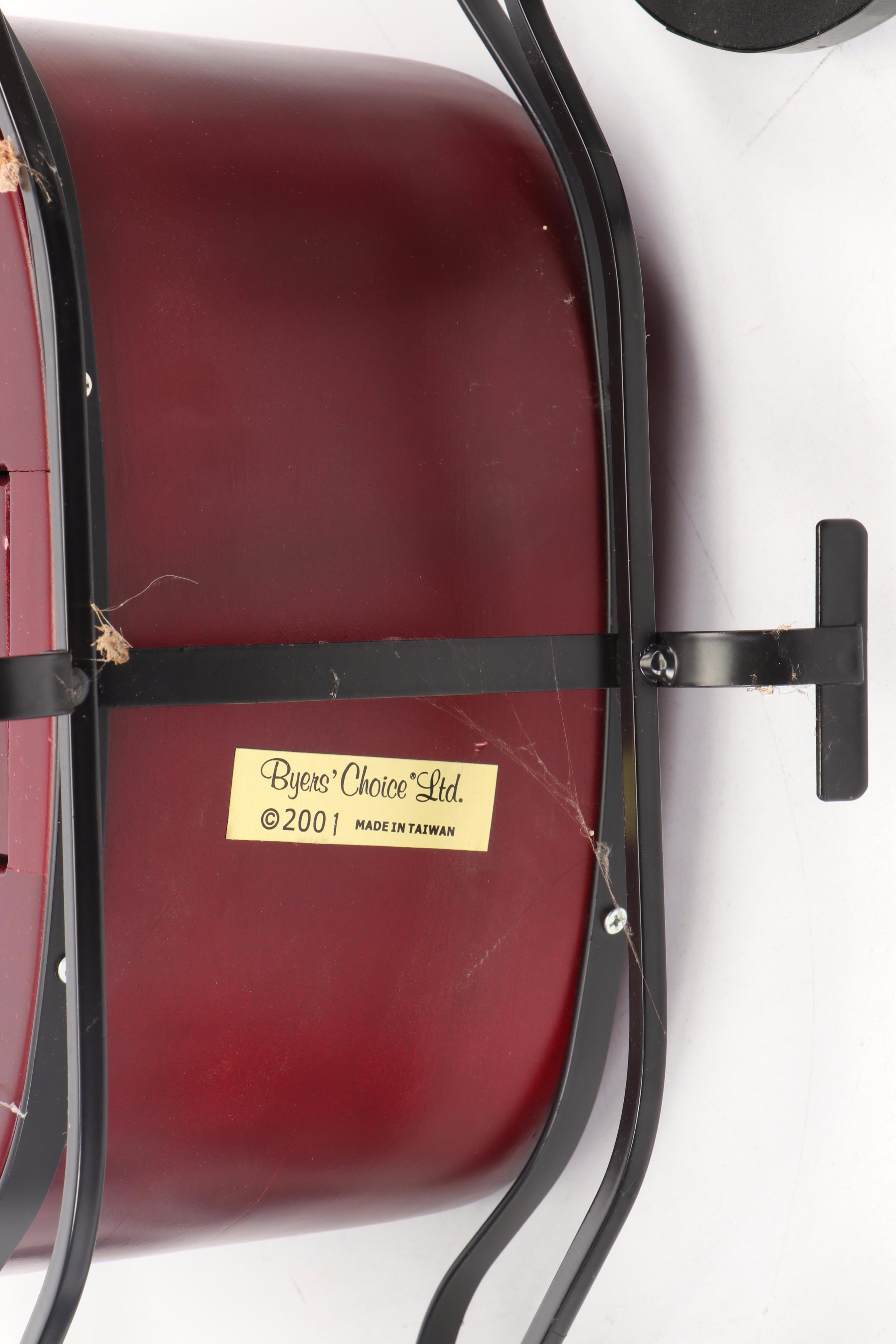 Byers' Choice "The Carolers" Figurines w/ Model Coach and Leather-Wrapped Horses