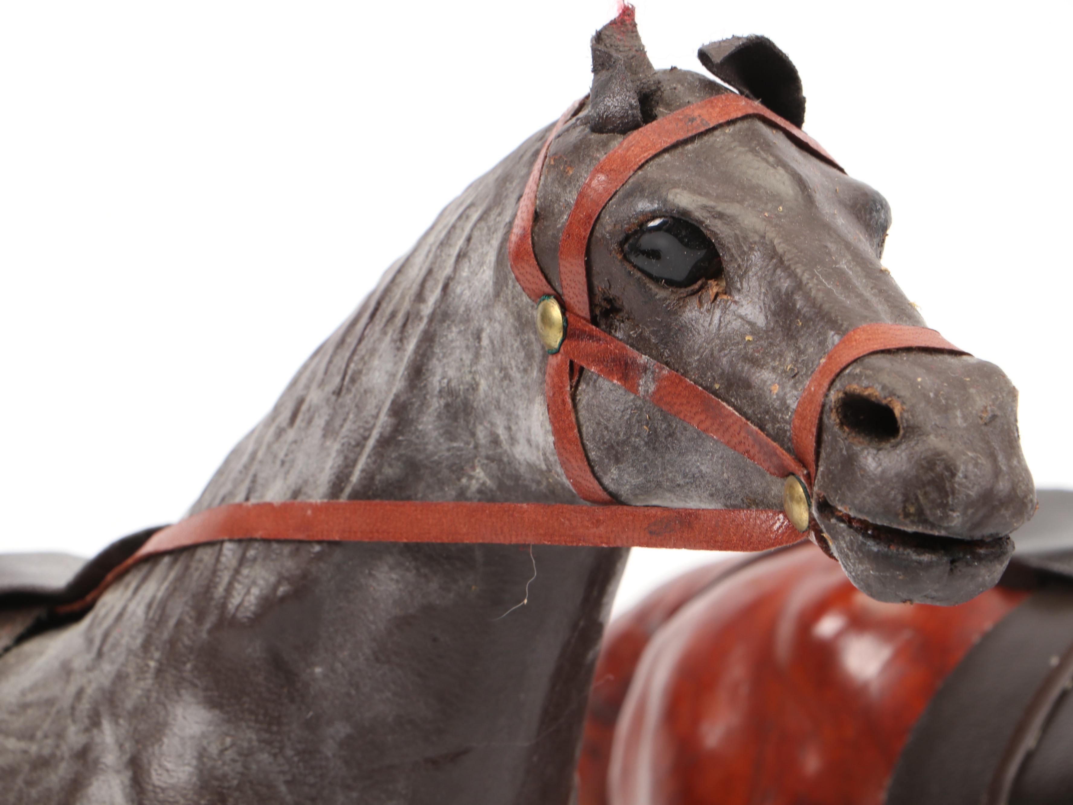 Byers' Choice "The Carolers" Figurines w/ Model Coach and Leather-Wrapped Horses