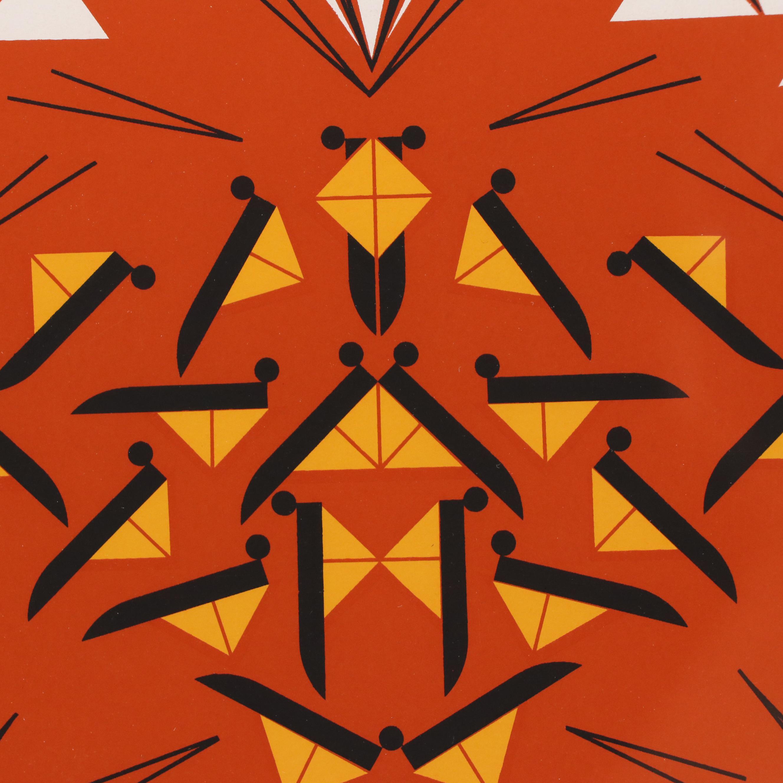 Charley Harper Serigraph "Last Sunflower Seed"