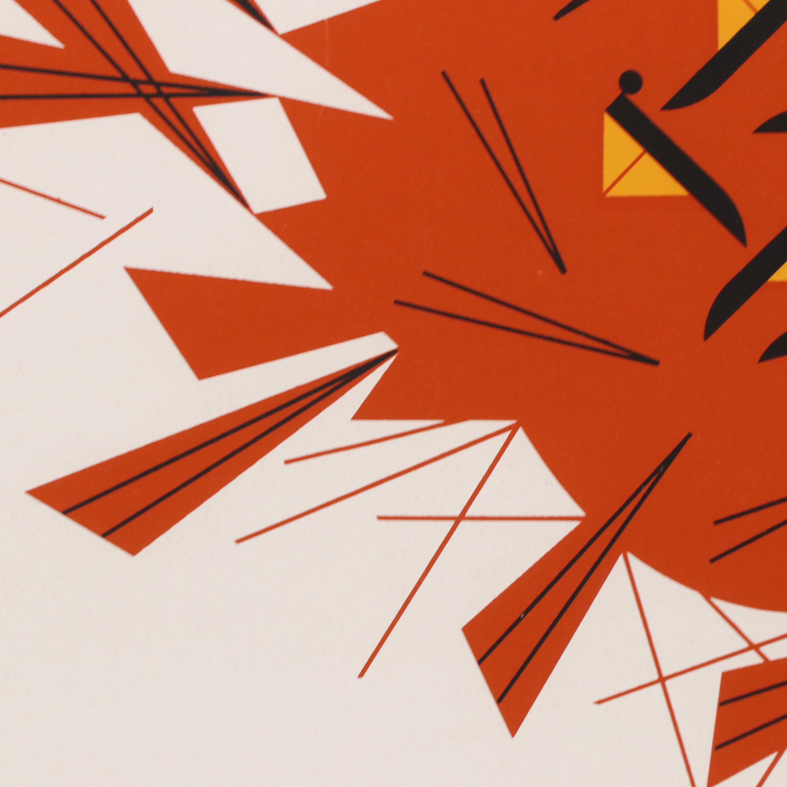 Charley Harper Serigraph "Last Sunflower Seed"