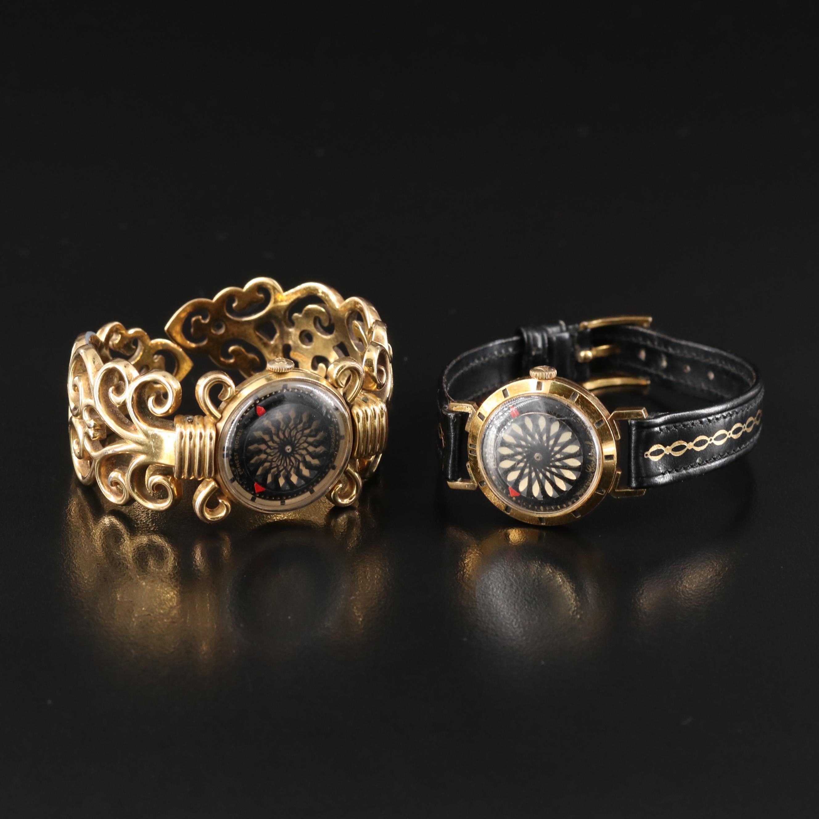 Vintage Ernest Borel Cocktail Kaleidoscope Watches