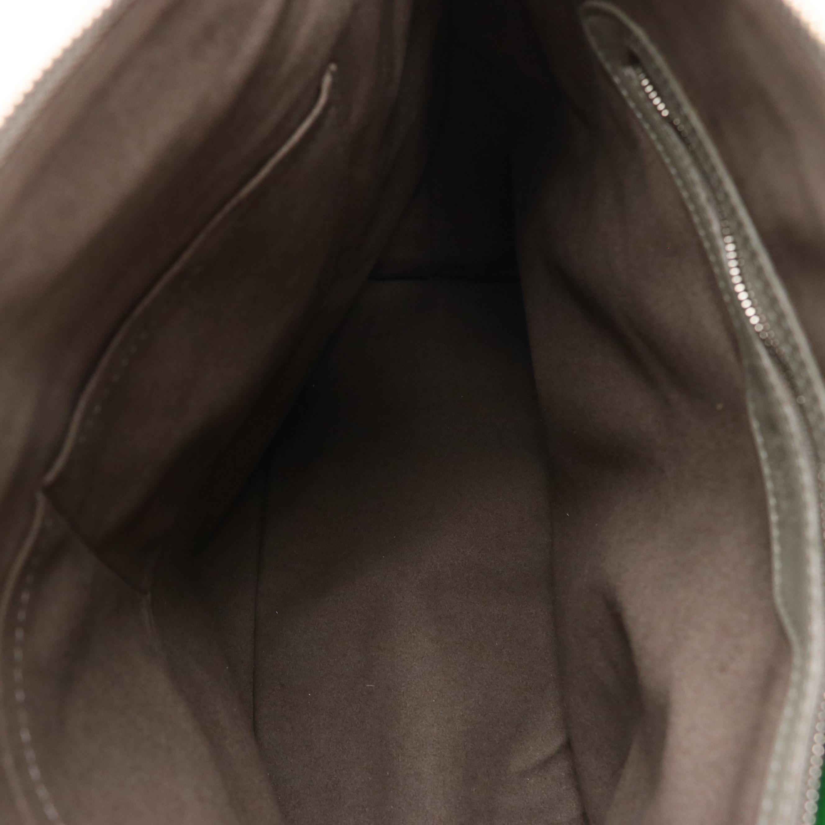 Louis Vuitton Ixia MM Bag in Grey Monogram Antheia Lambskin Leather