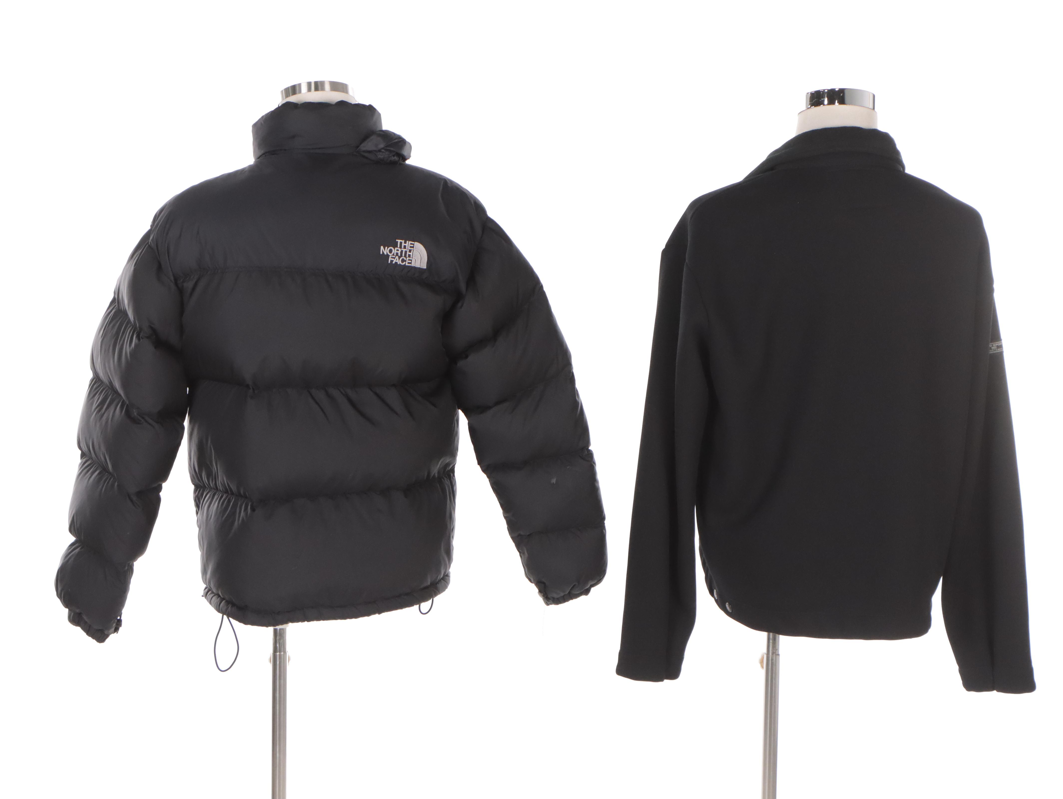 Men's The North Face Goose Down Puffer Jacket and Polo Sport Zip-Up Jacket