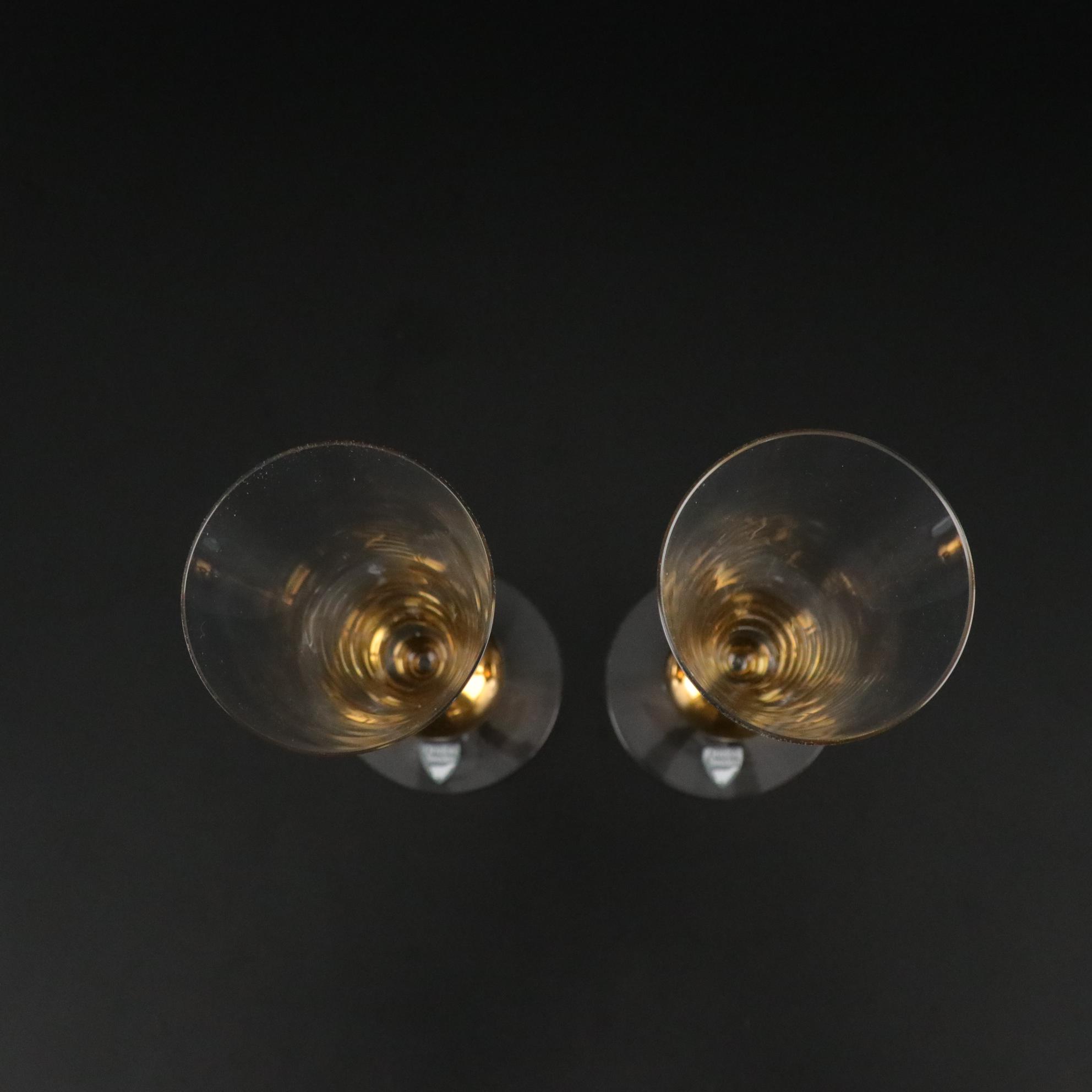Orrefors "Nobel" Crystal Champagne Flutes