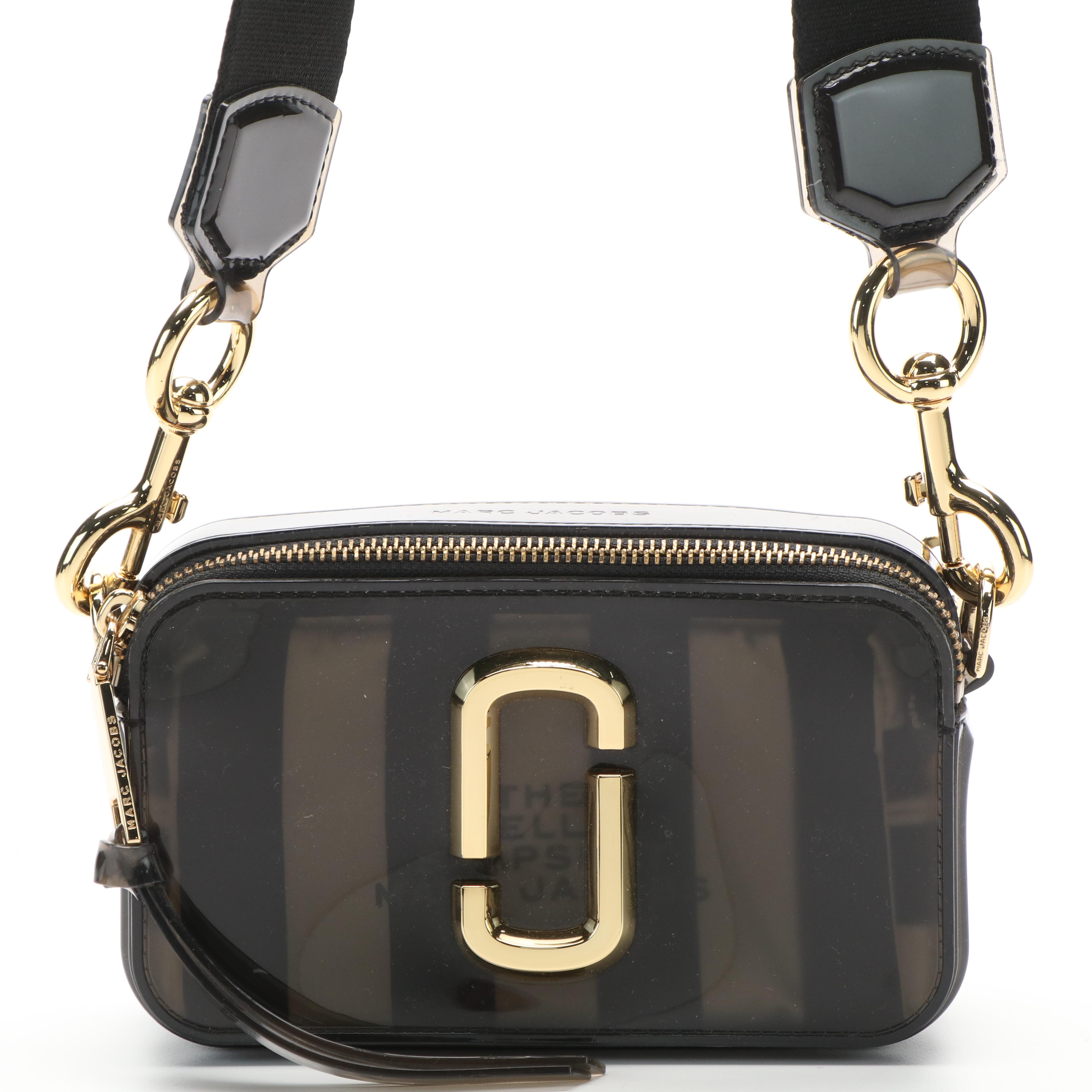 Marc Jacobs The Jelly Snapshot Crossbody Camera Bag in Black PVC