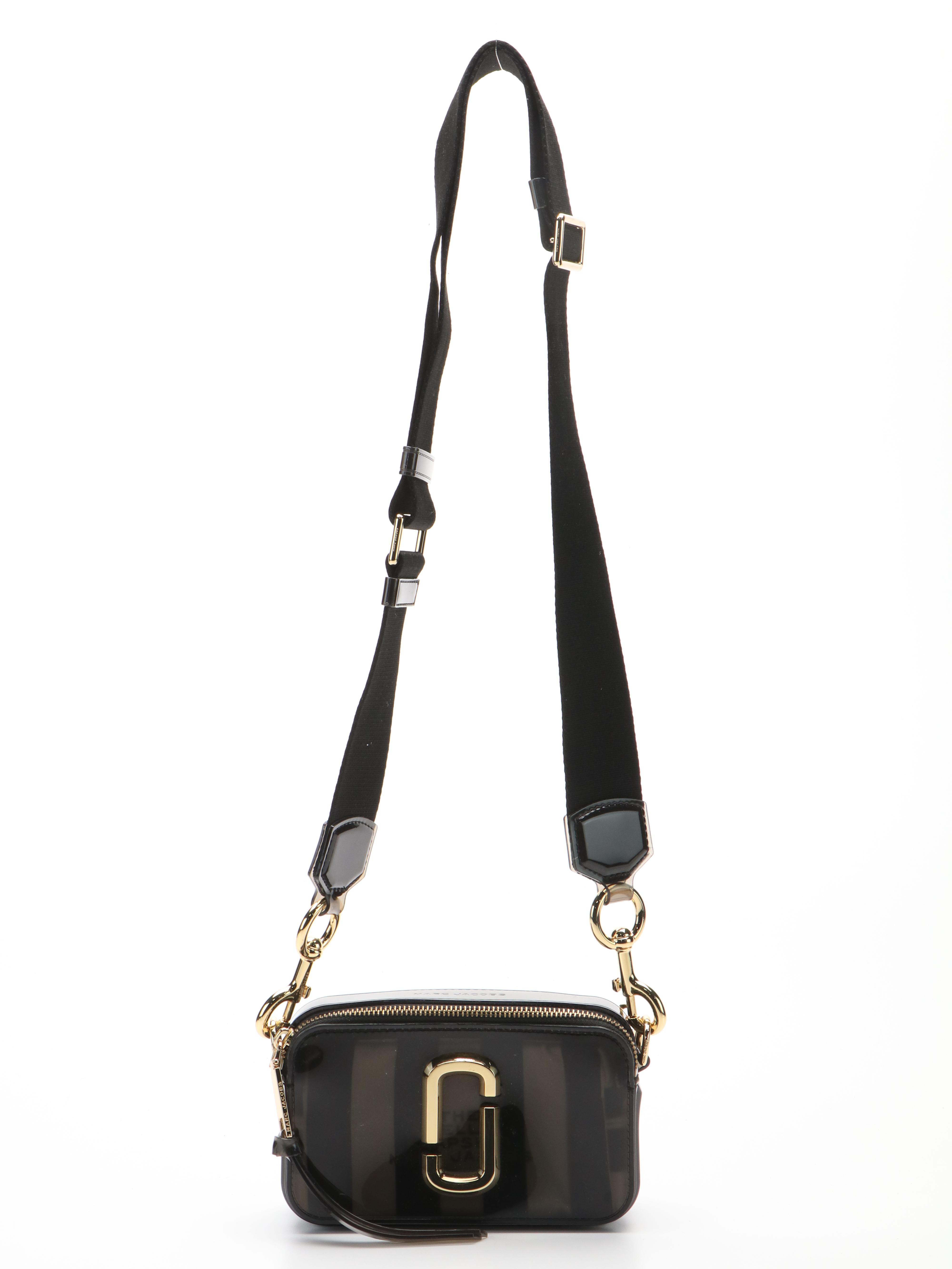 Marc Jacobs The Jelly Snapshot Crossbody Camera Bag in Black PVC