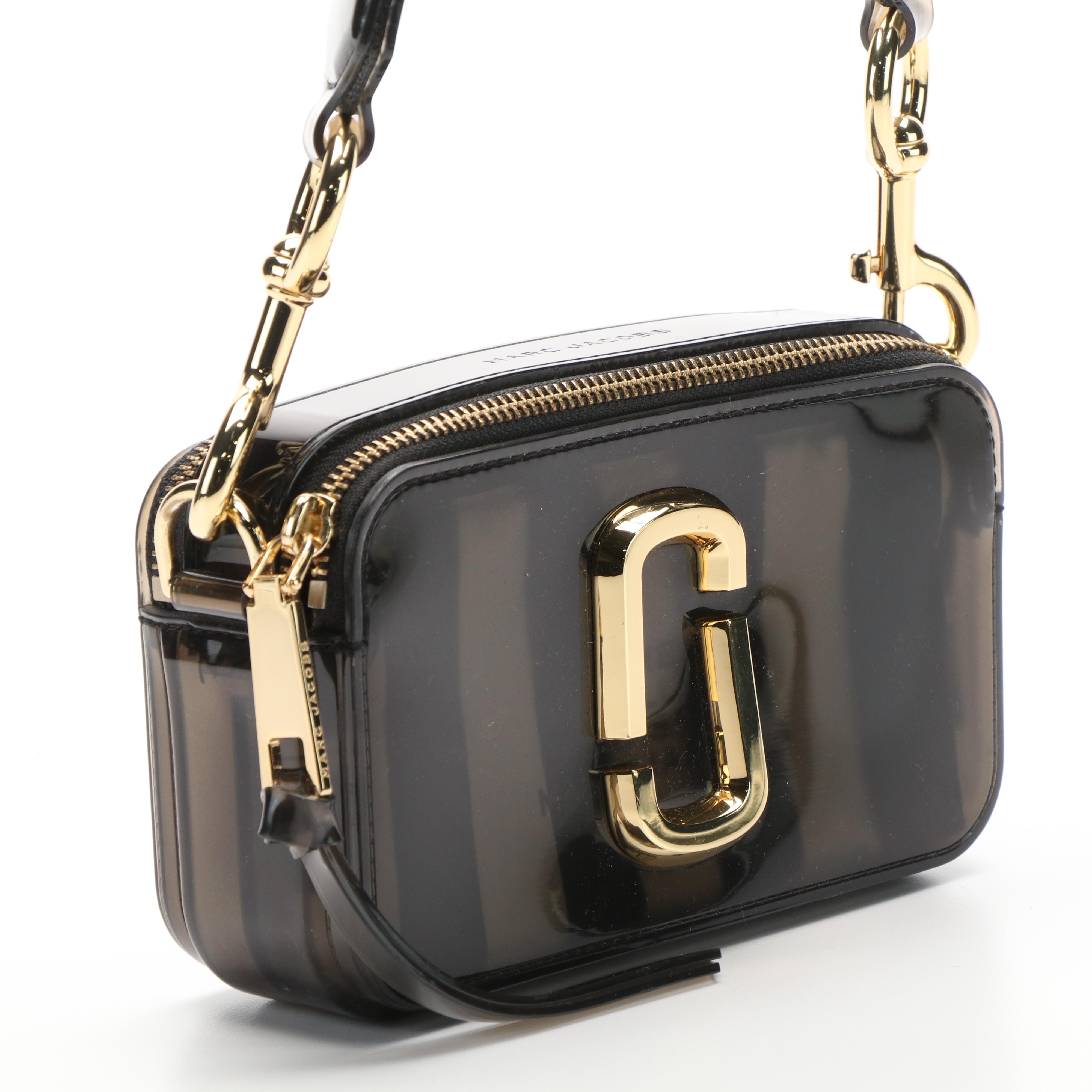 Marc Jacobs The Jelly Snapshot Crossbody Camera Bag in Black PVC