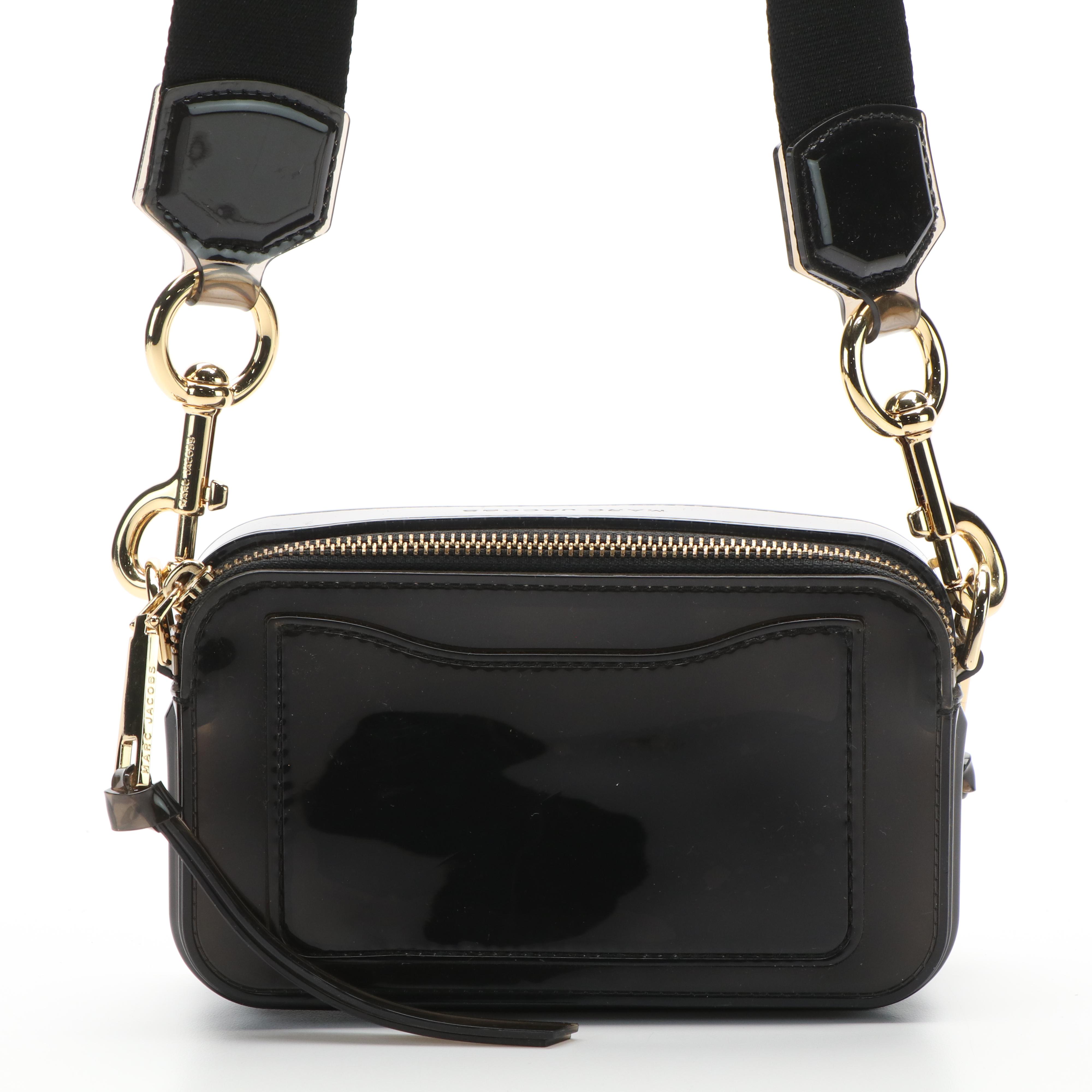 Marc Jacobs The Jelly Snapshot Crossbody Camera Bag in Black PVC
