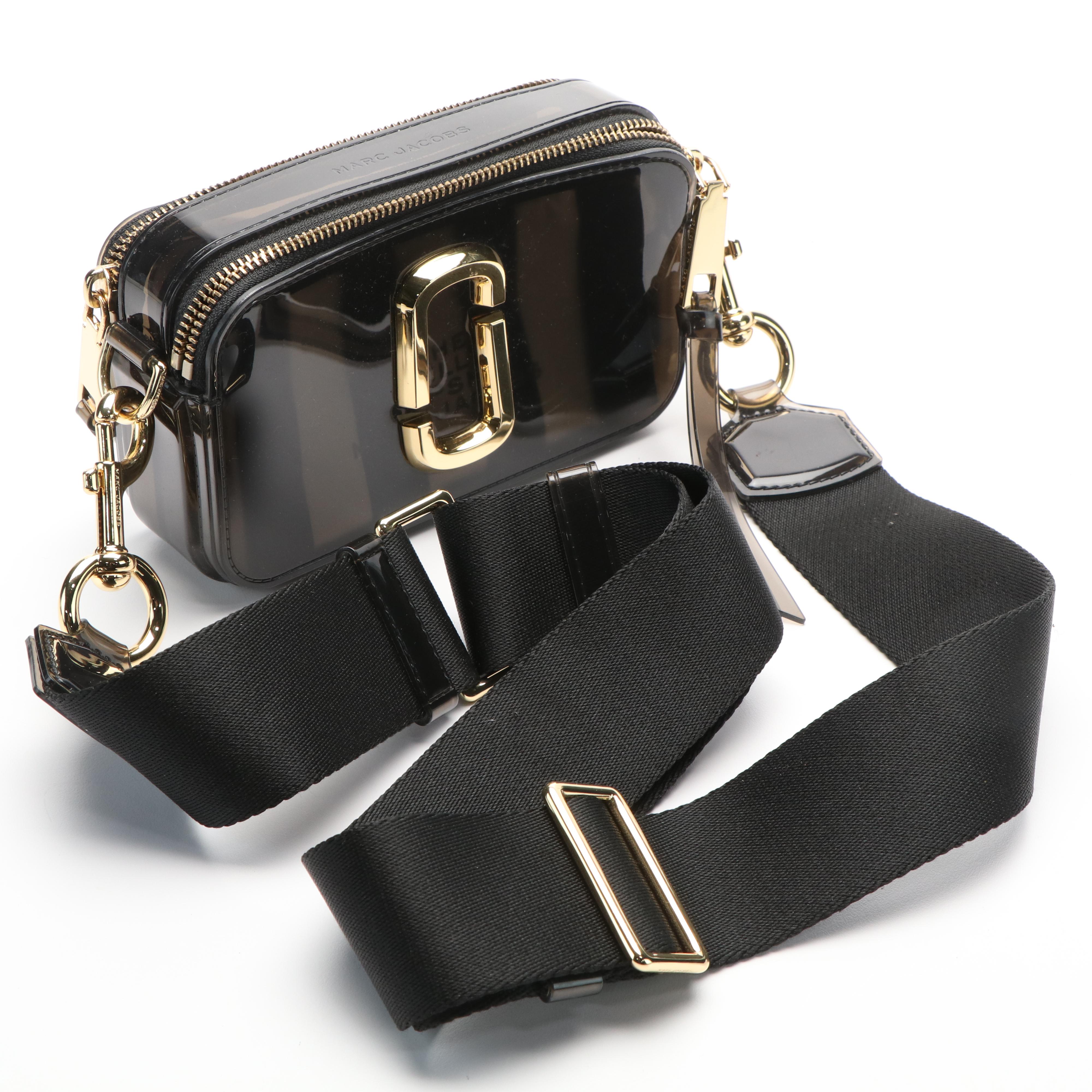 Marc Jacobs The Jelly Snapshot Crossbody Camera Bag in Black PVC