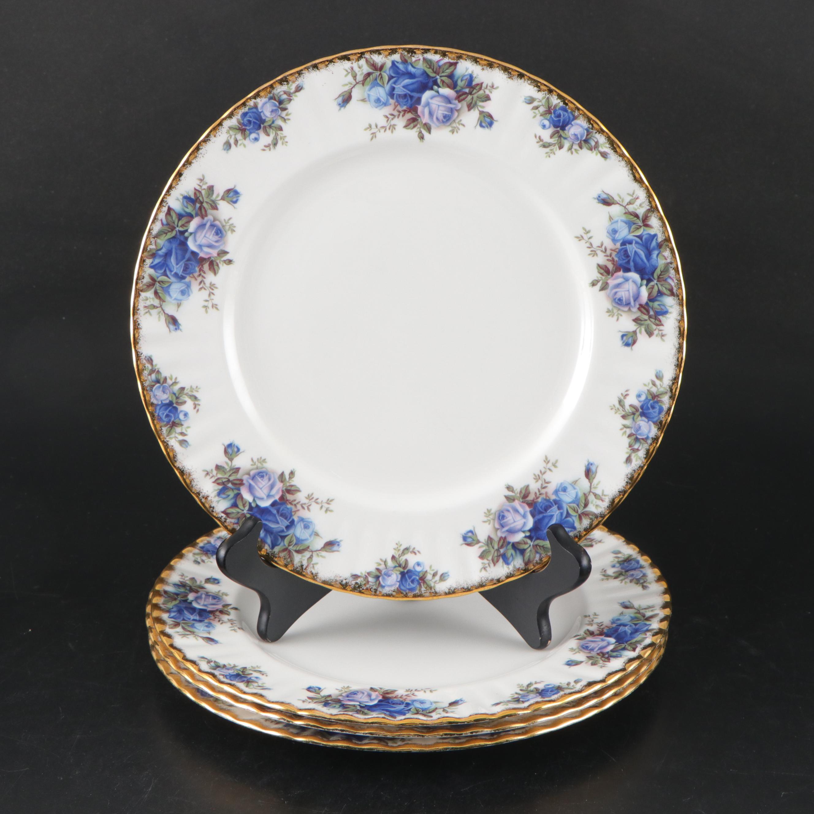 Royal Albert "Moonlight Rose" Porcelain Plates, Teacups and Saucers