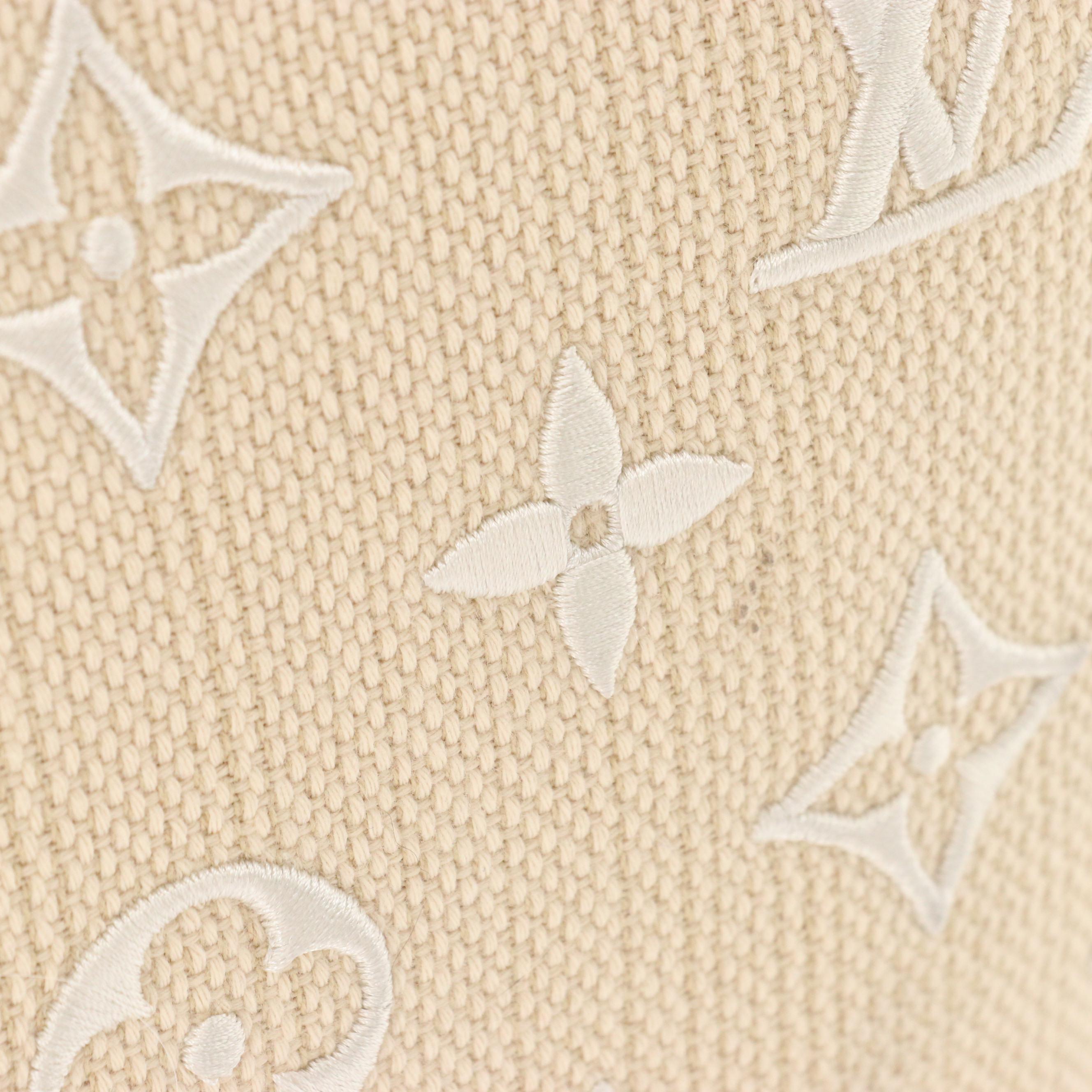 Louis Vuitton By the Pool Neverfull MM Bag in Embroidered Monogram Cotton, w/Box