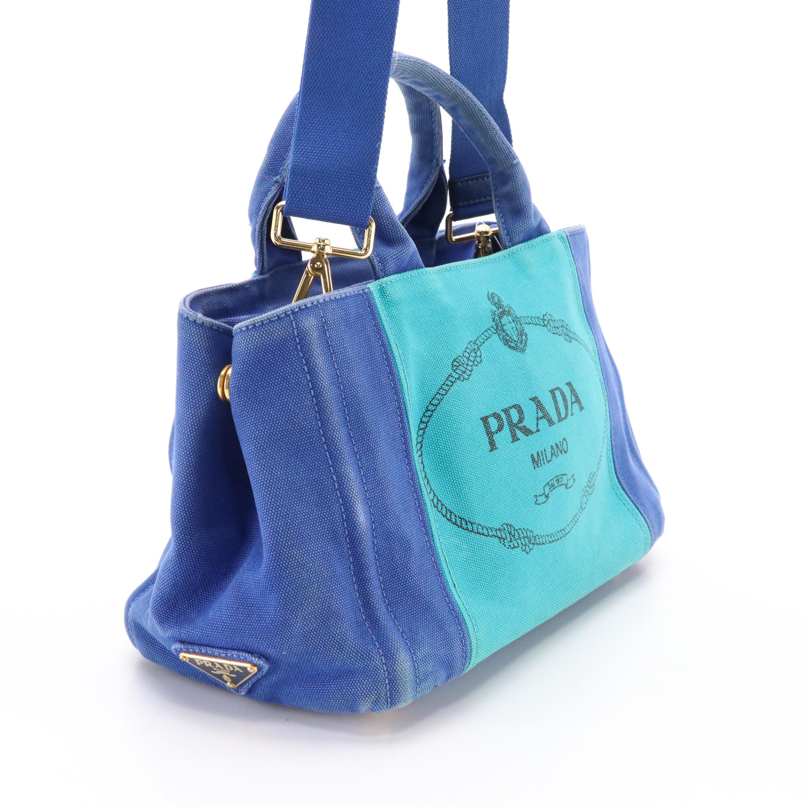 Prada Canapa Canvas Two-Way Bag