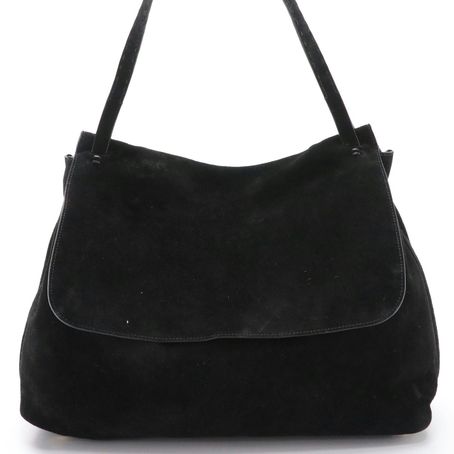 The Row Suede Sidekick Shoulder Bag