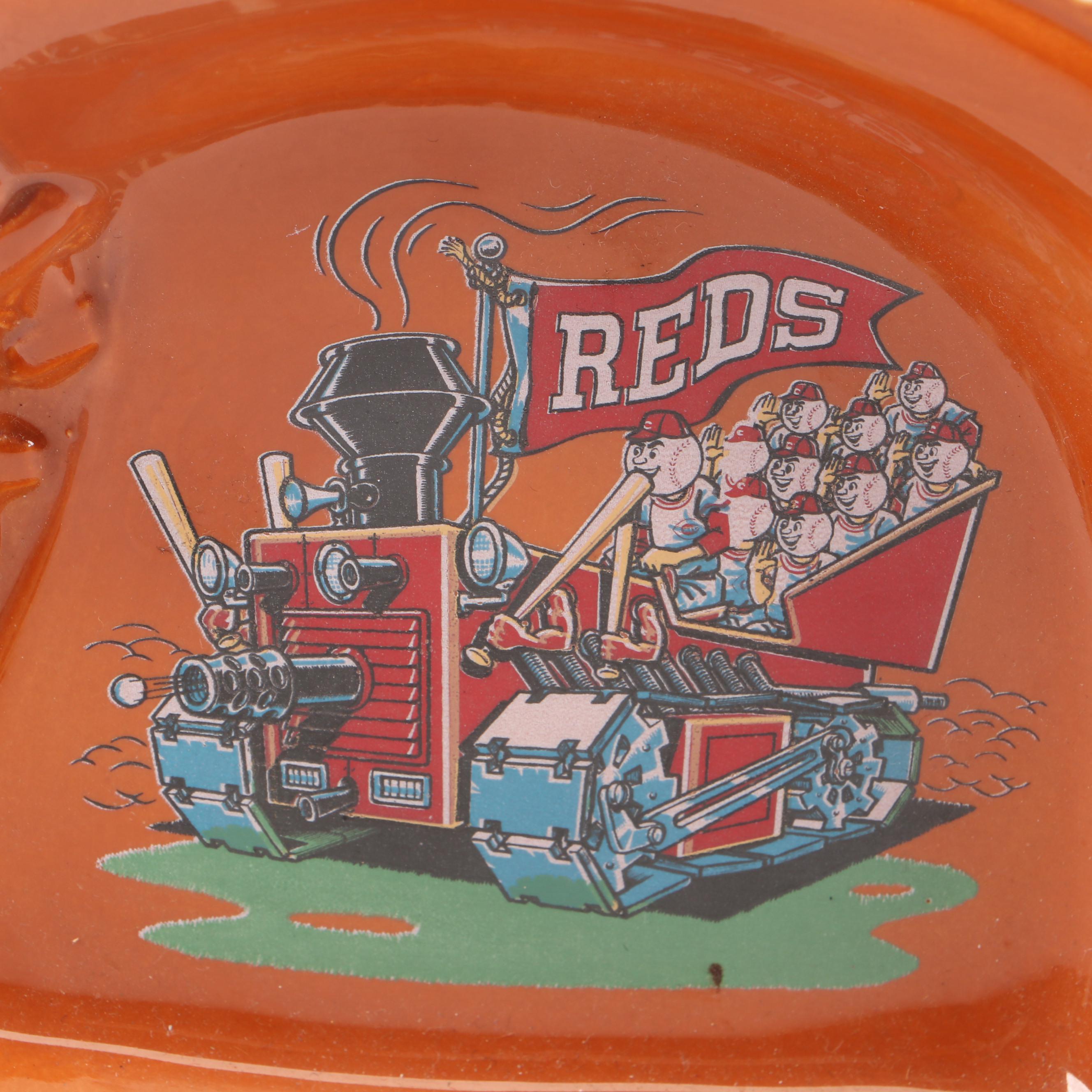 Hoffman Distilling Co. "Big Red Machine" Baseball Glove Ceramic Decanter, 1973