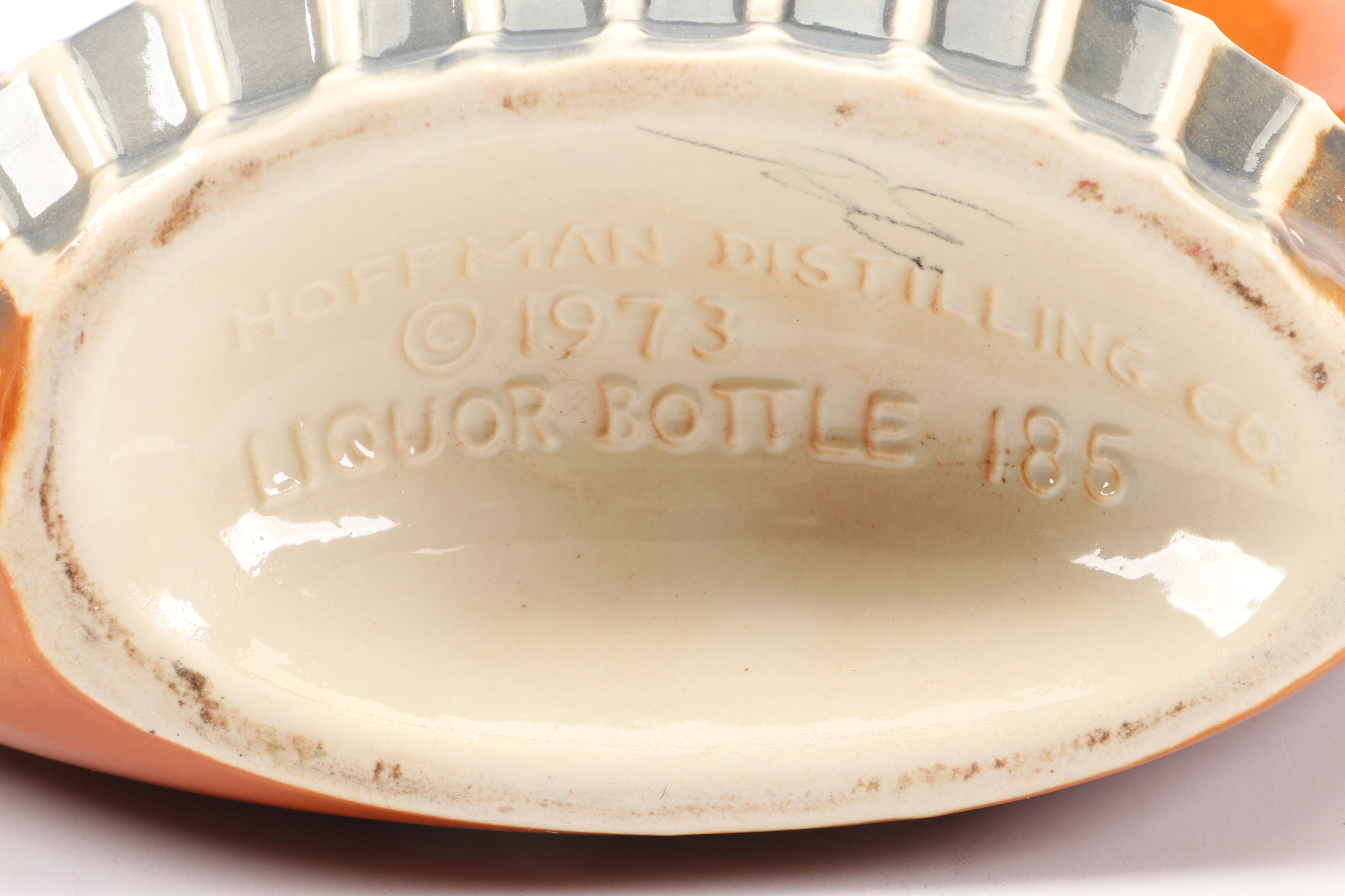 Hoffman Distilling Co. "Big Red Machine" Baseball Glove Ceramic Decanter, 1973