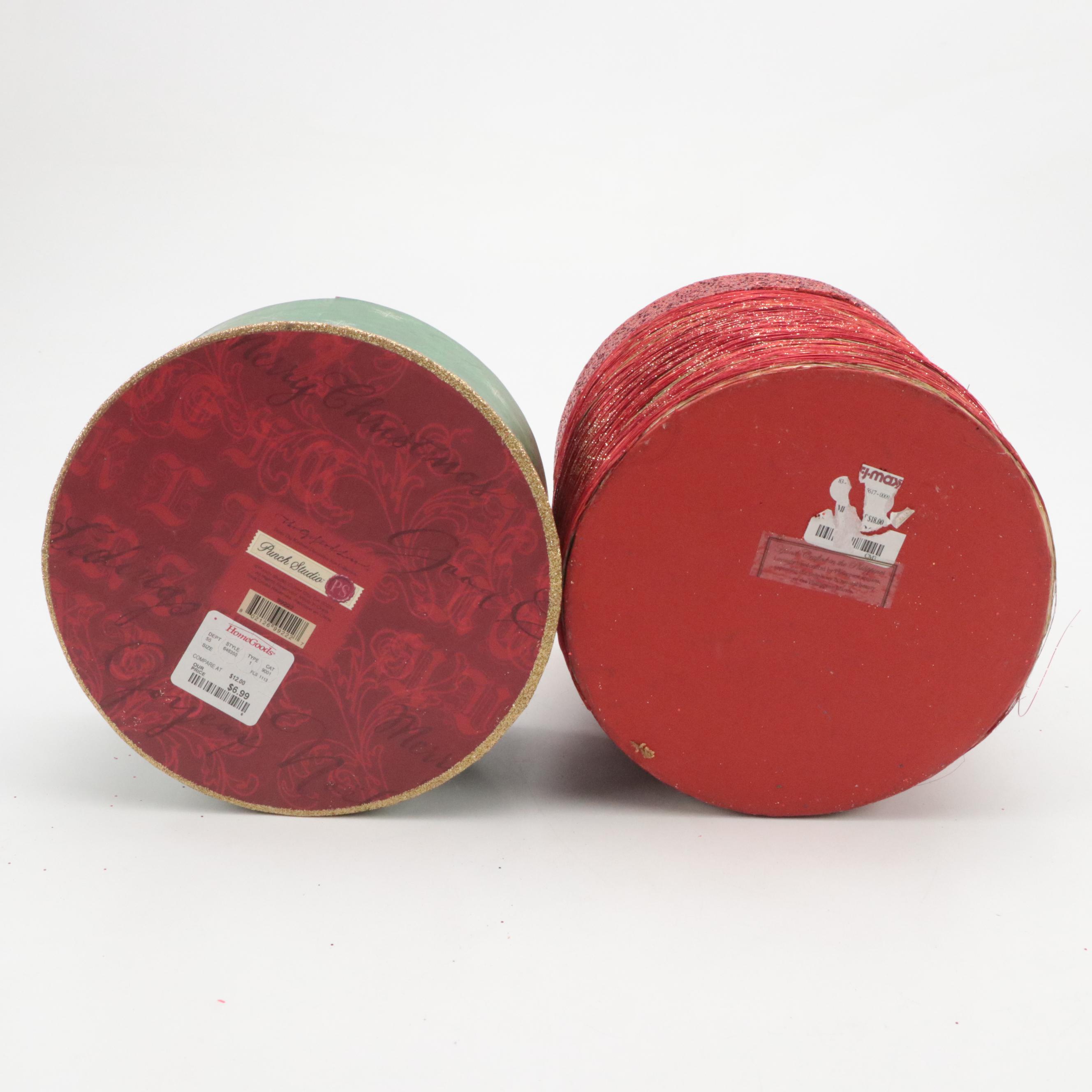 Byers' Choice Traditions Wooden Advent Calendar with Christmas Gift Boxes, 2000s