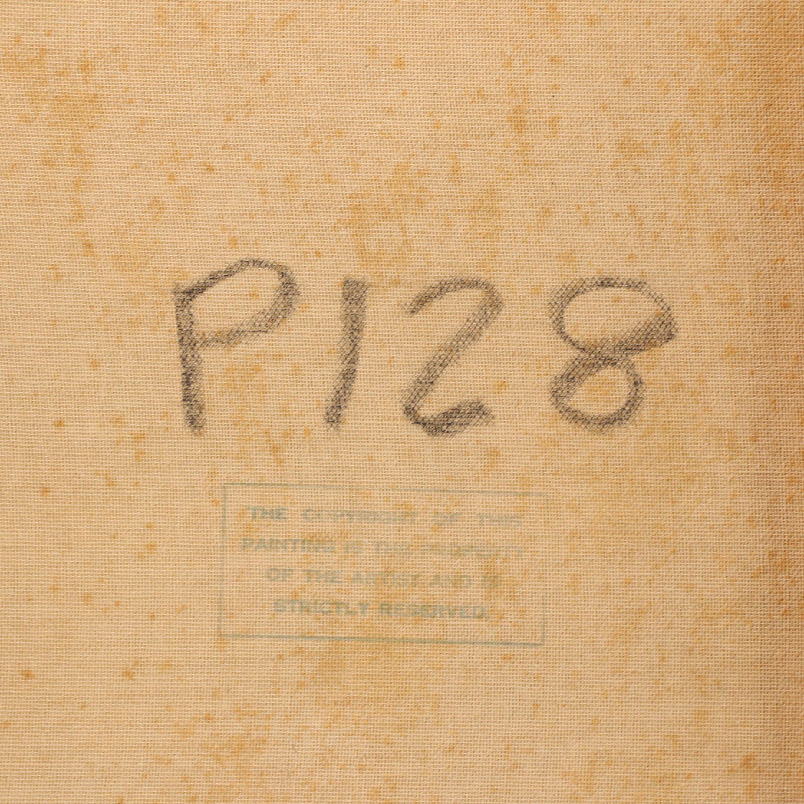 J. Morel Wooded River Landscape Oil Painting, Late 20th Century