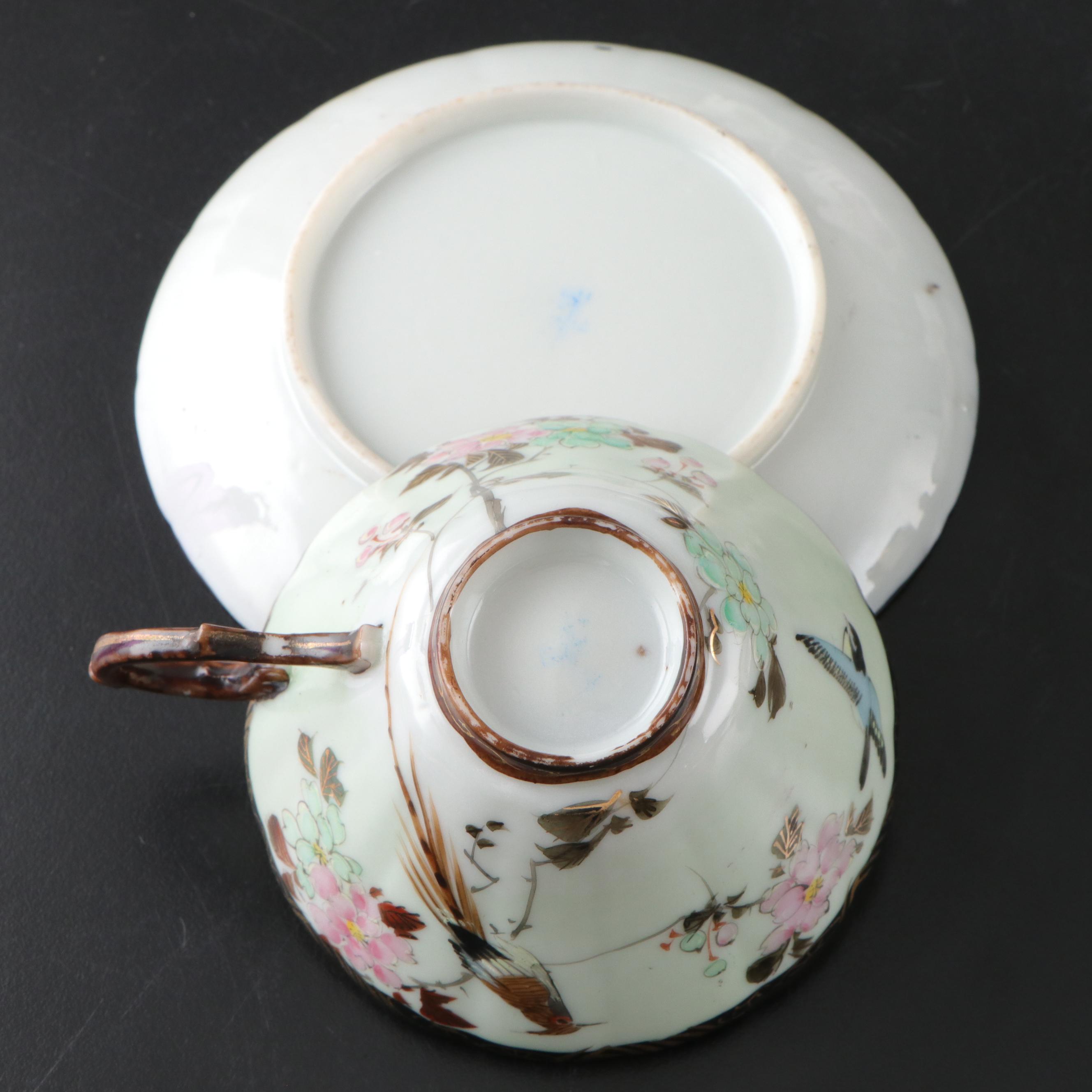 Rosiana China Co. Queen's with Other Bone China and Porcelain Cups and Saucers