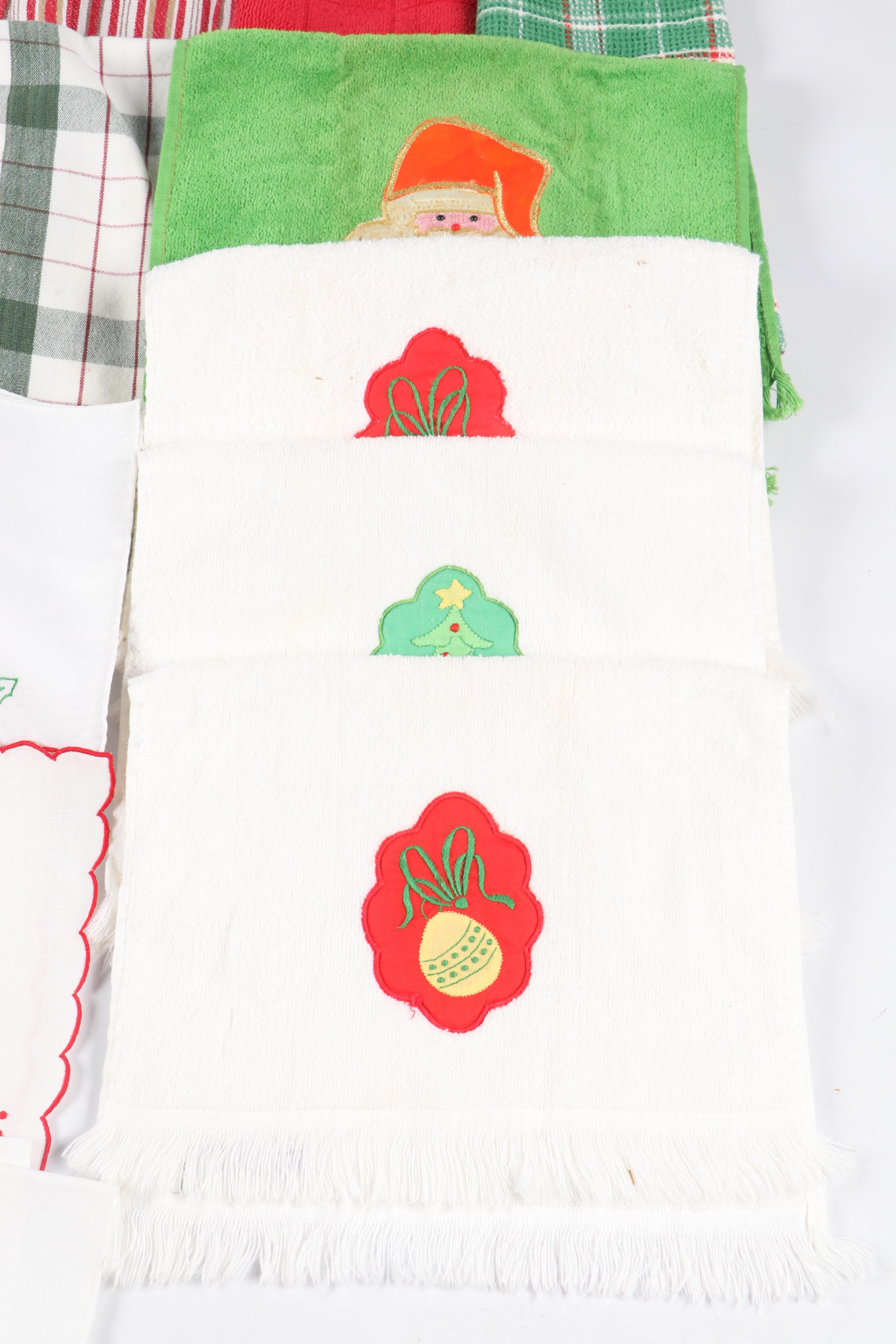 Cannon Christmas Bathroom Hand Towels and Other Seasonal Kitchen Linens