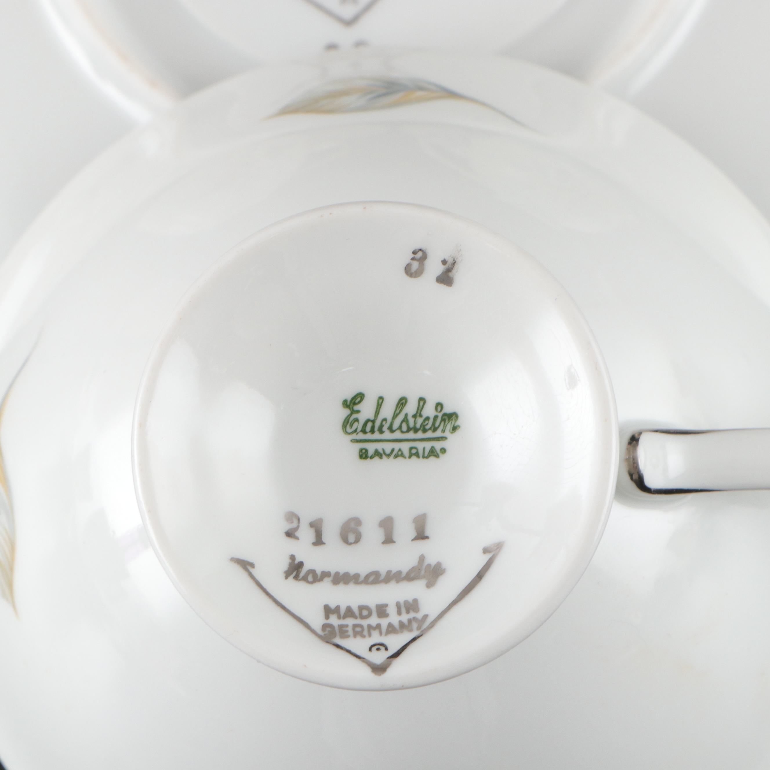 Rosiana China Co. Queen's with Other Bone China and Porcelain Cups and Saucers