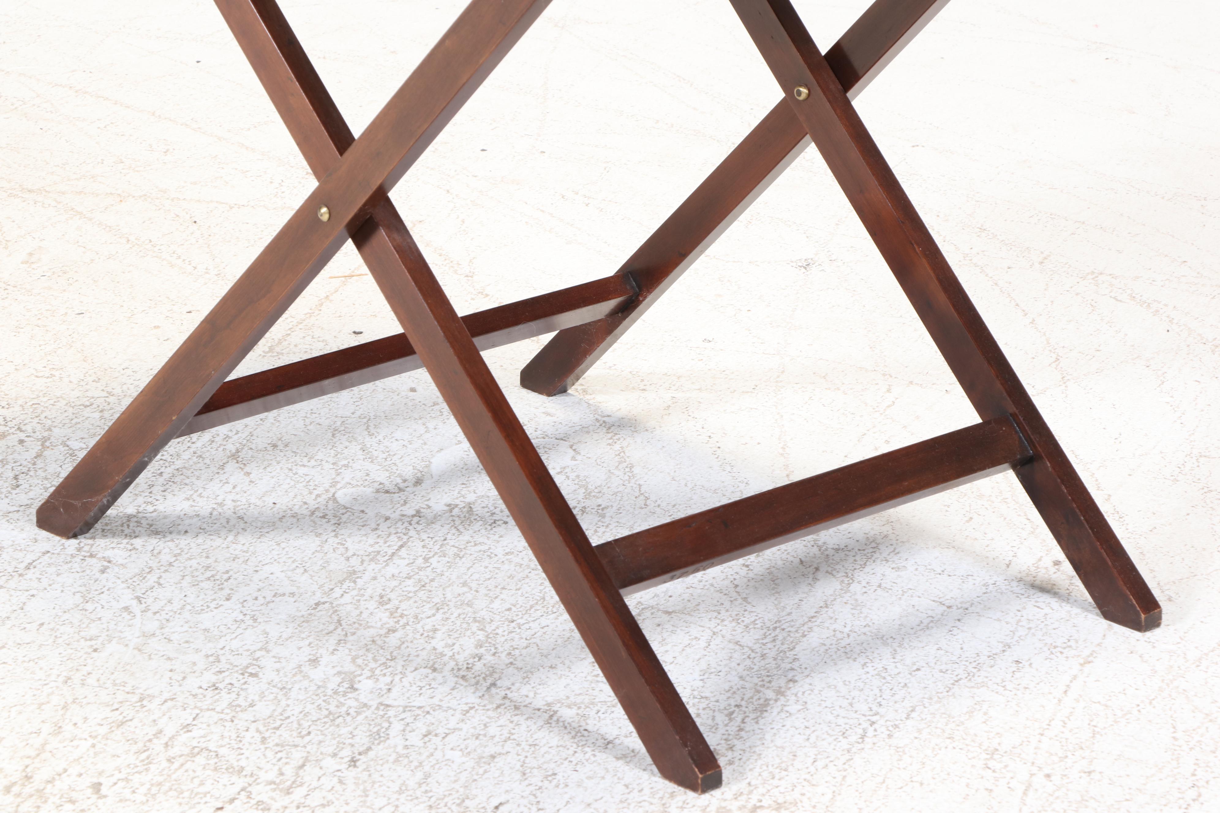 Baker Furniture "Party Butler" Wooden Collapsible Tray Table