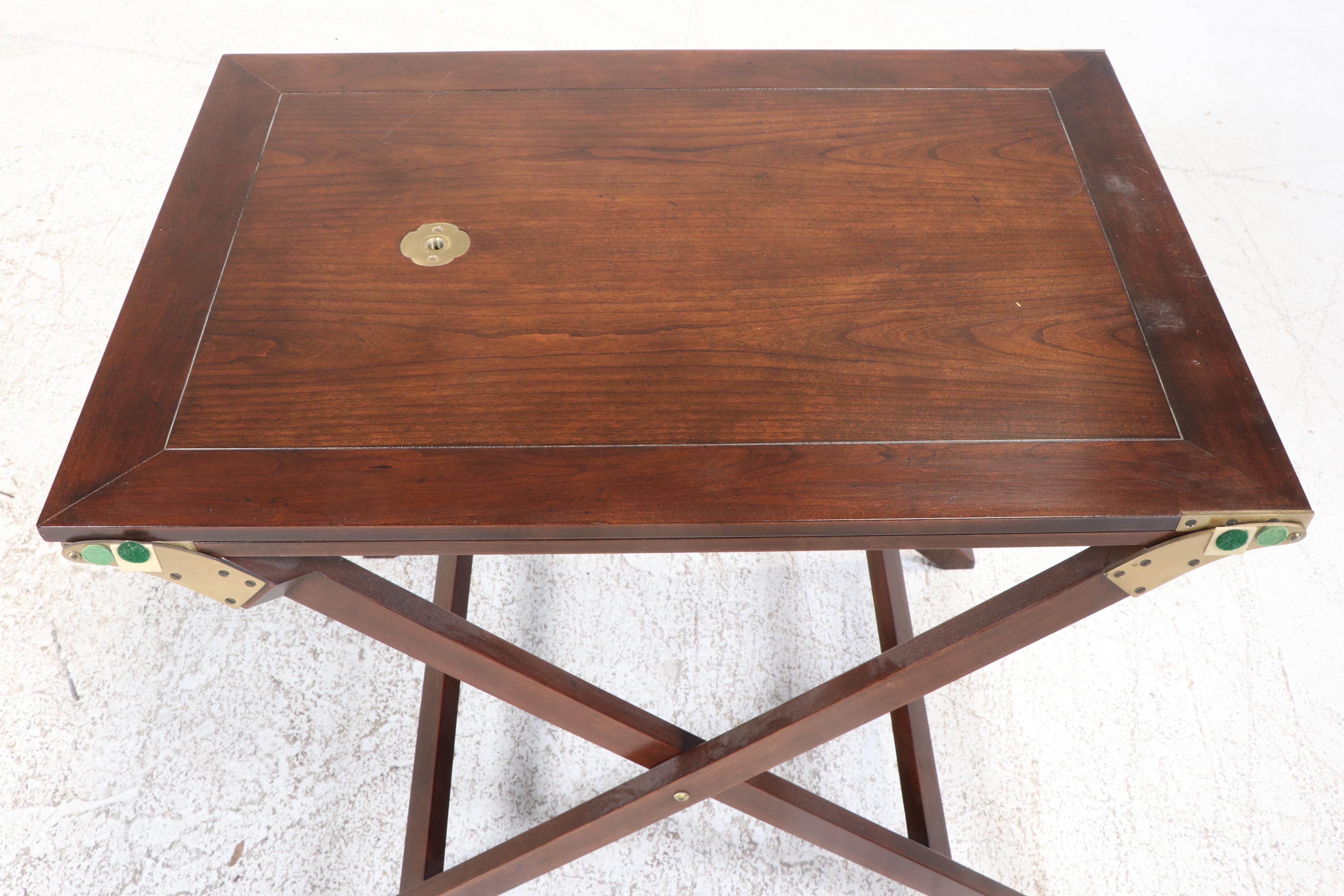 Baker Furniture "Party Butler" Wooden Collapsible Tray Table