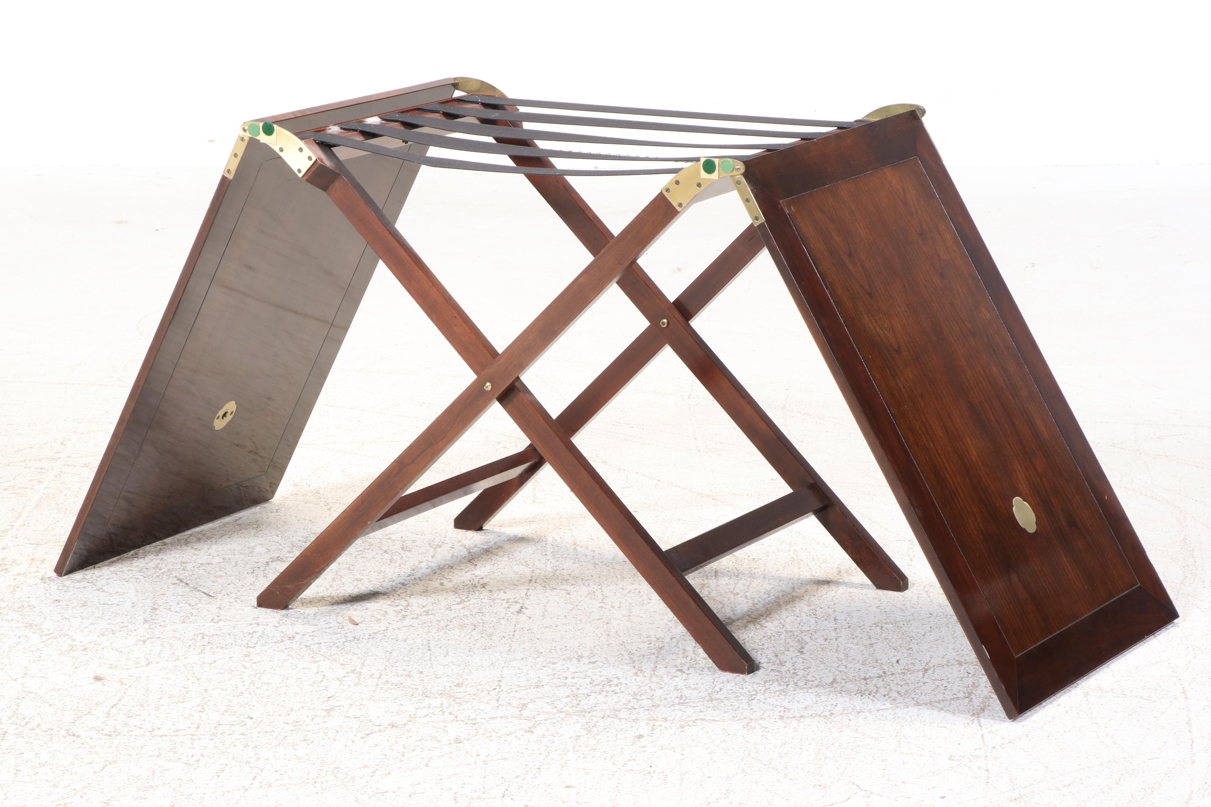 Baker Furniture "Party Butler" Wooden Collapsible Tray Table