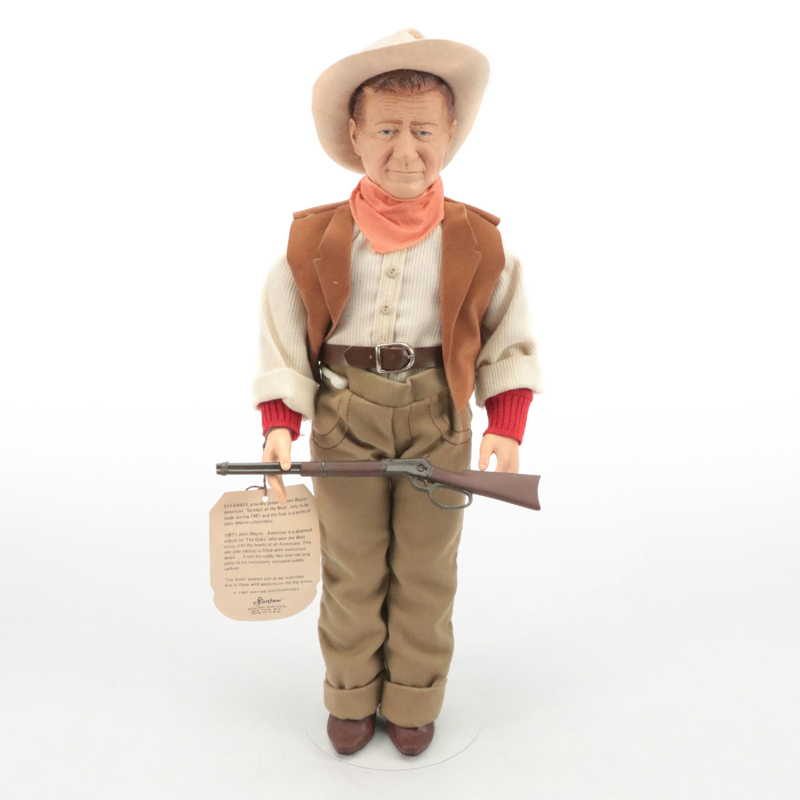 Effanbee "John Wayne" Legend Series Vinyl Doll, 1981
