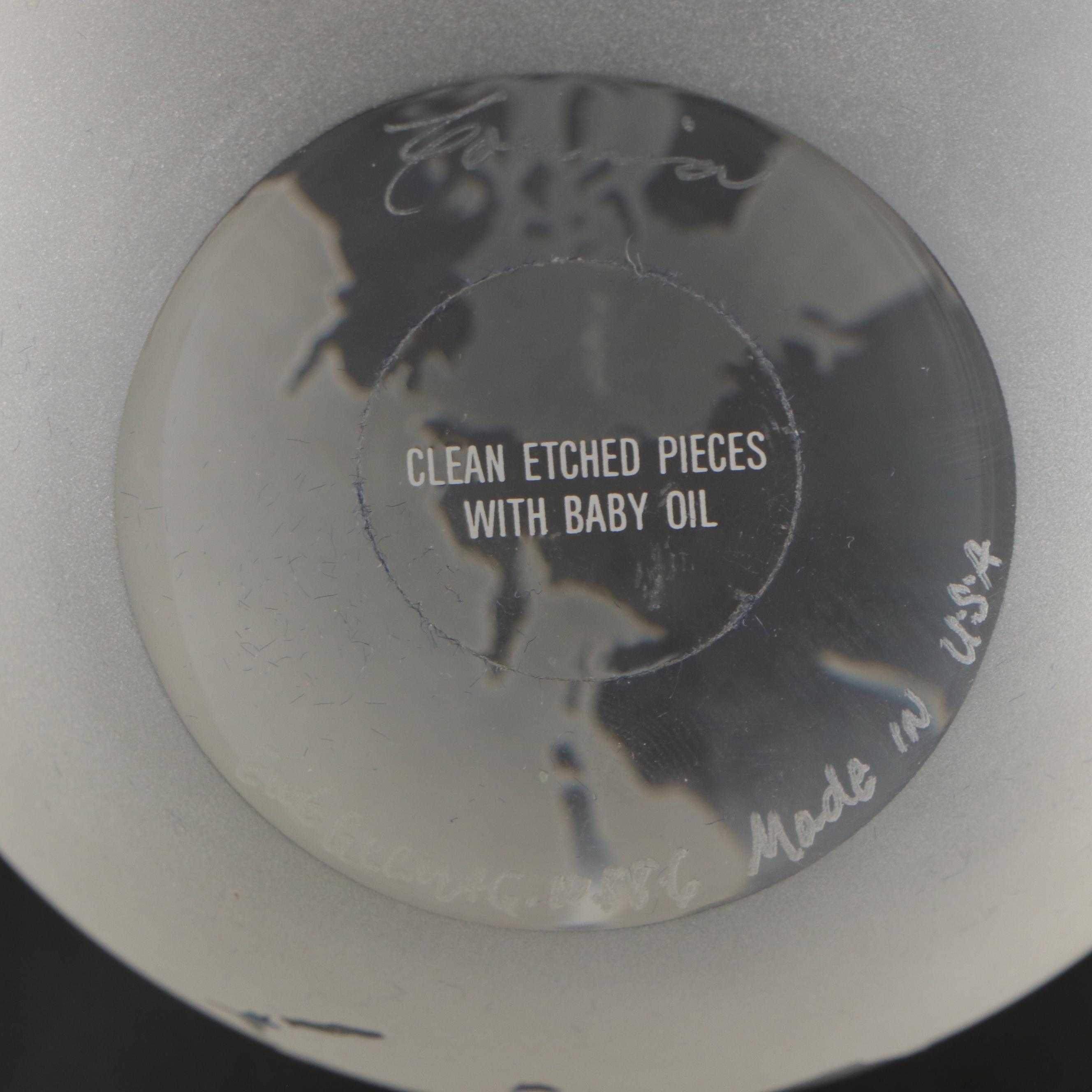 Frosted Glass Globe Paperweight