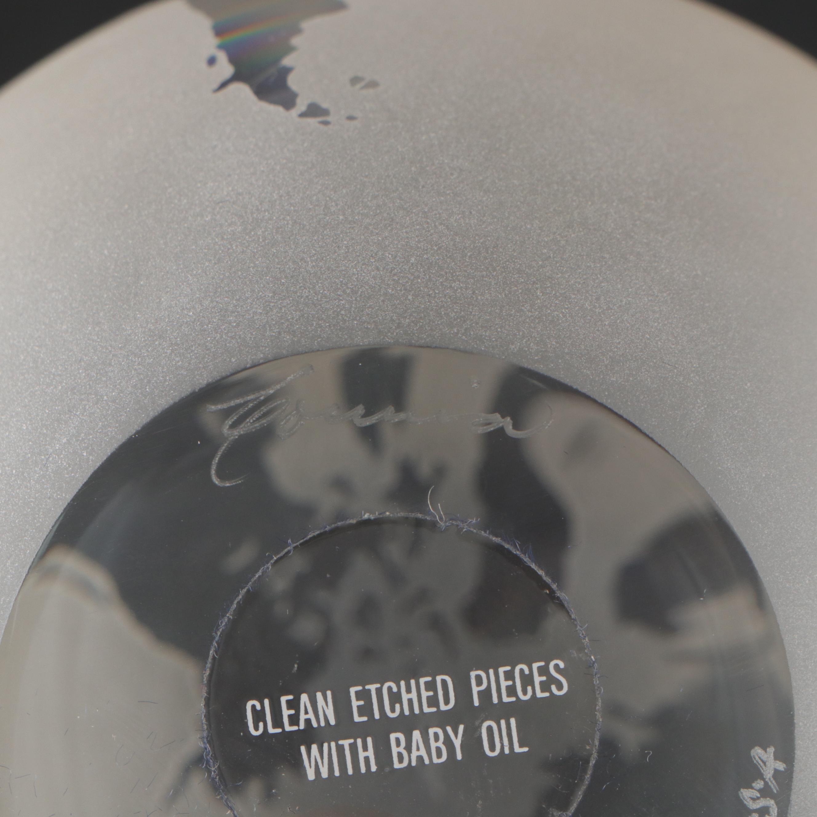 Frosted Glass Globe Paperweight