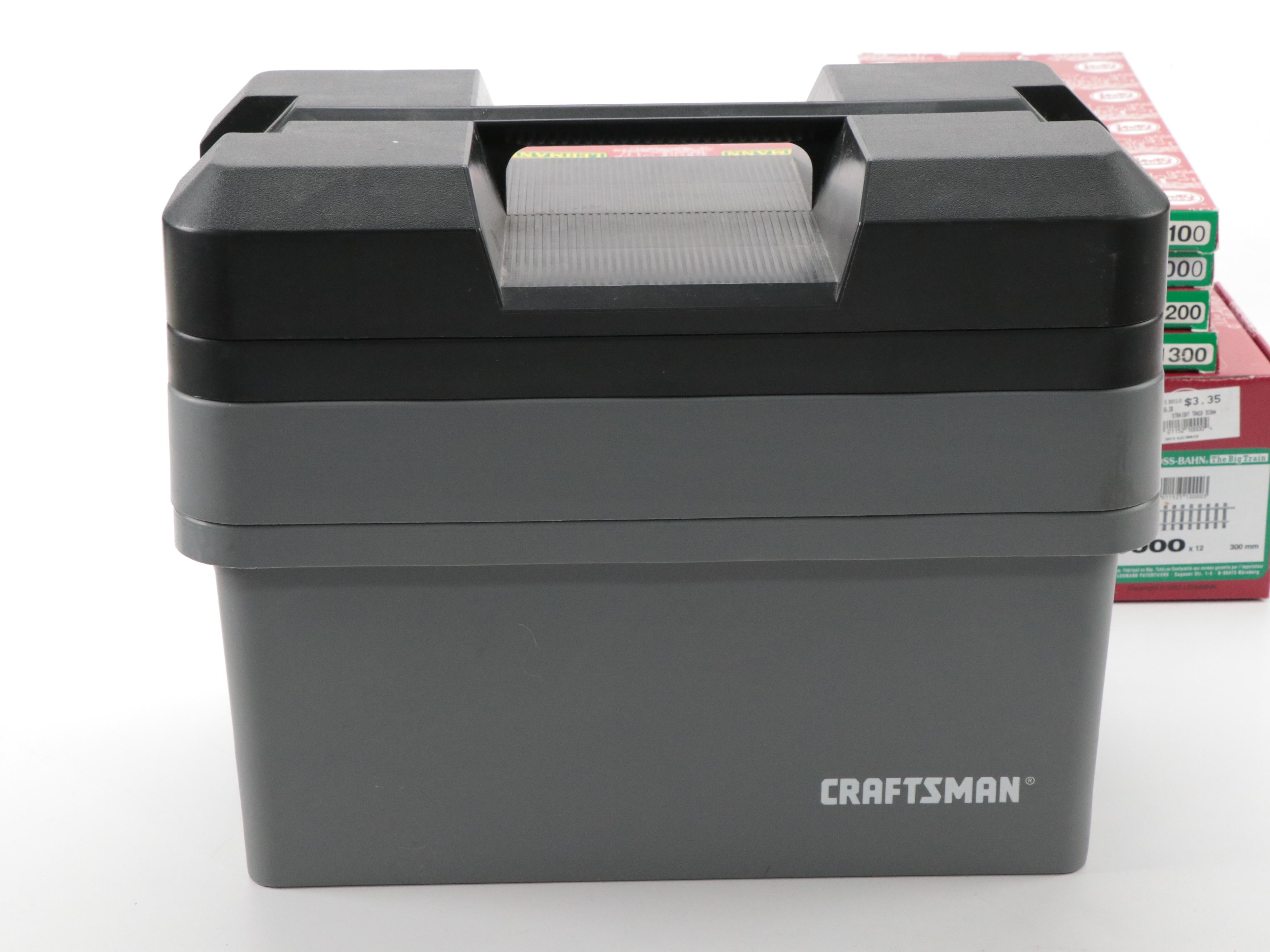 LGB G Scale Train Tracks, Road Crossing, Accessories and Craftsman Tool Case