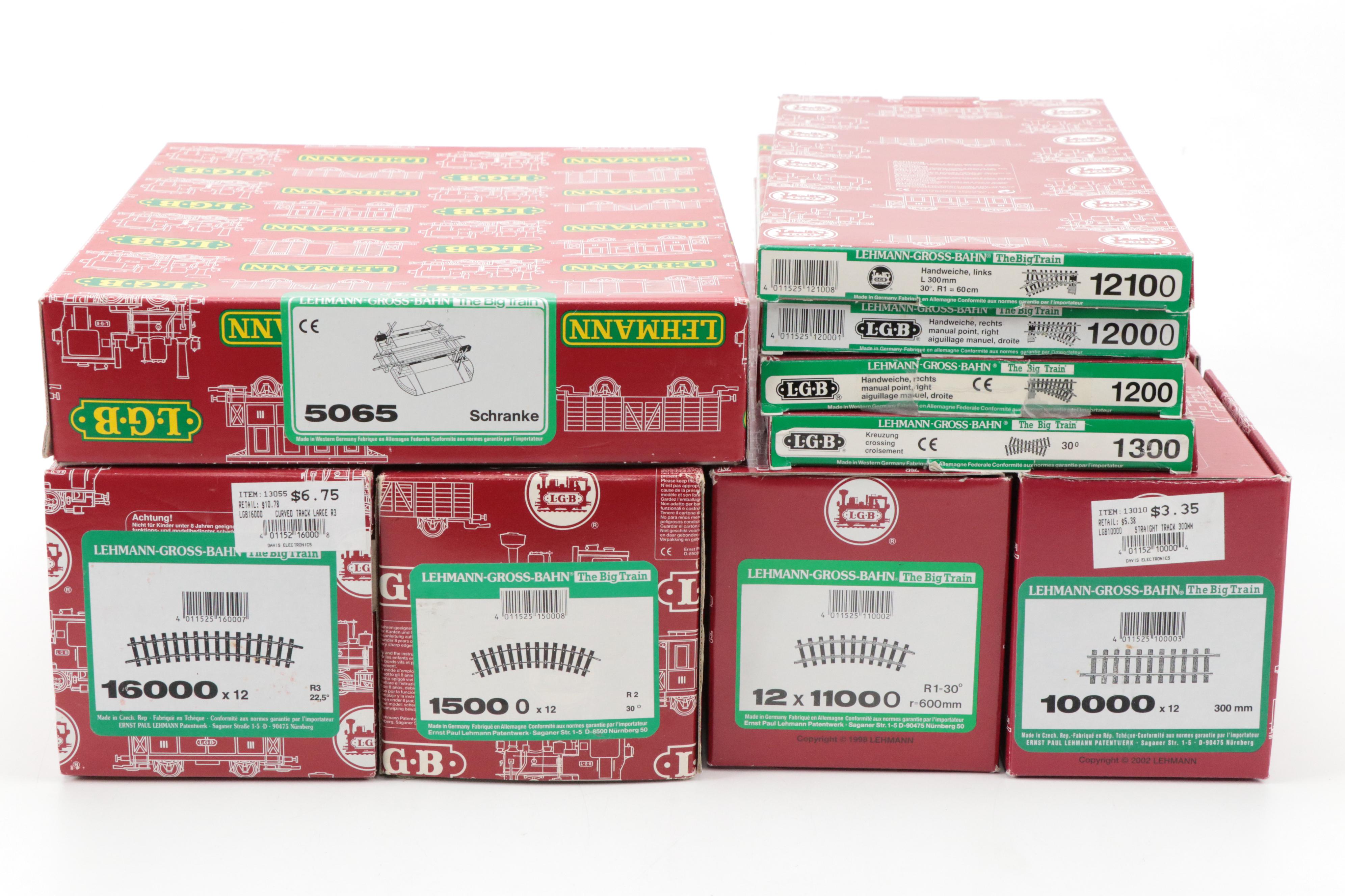 LGB G Scale Train Tracks, Road Crossing, Accessories and Craftsman Tool Case