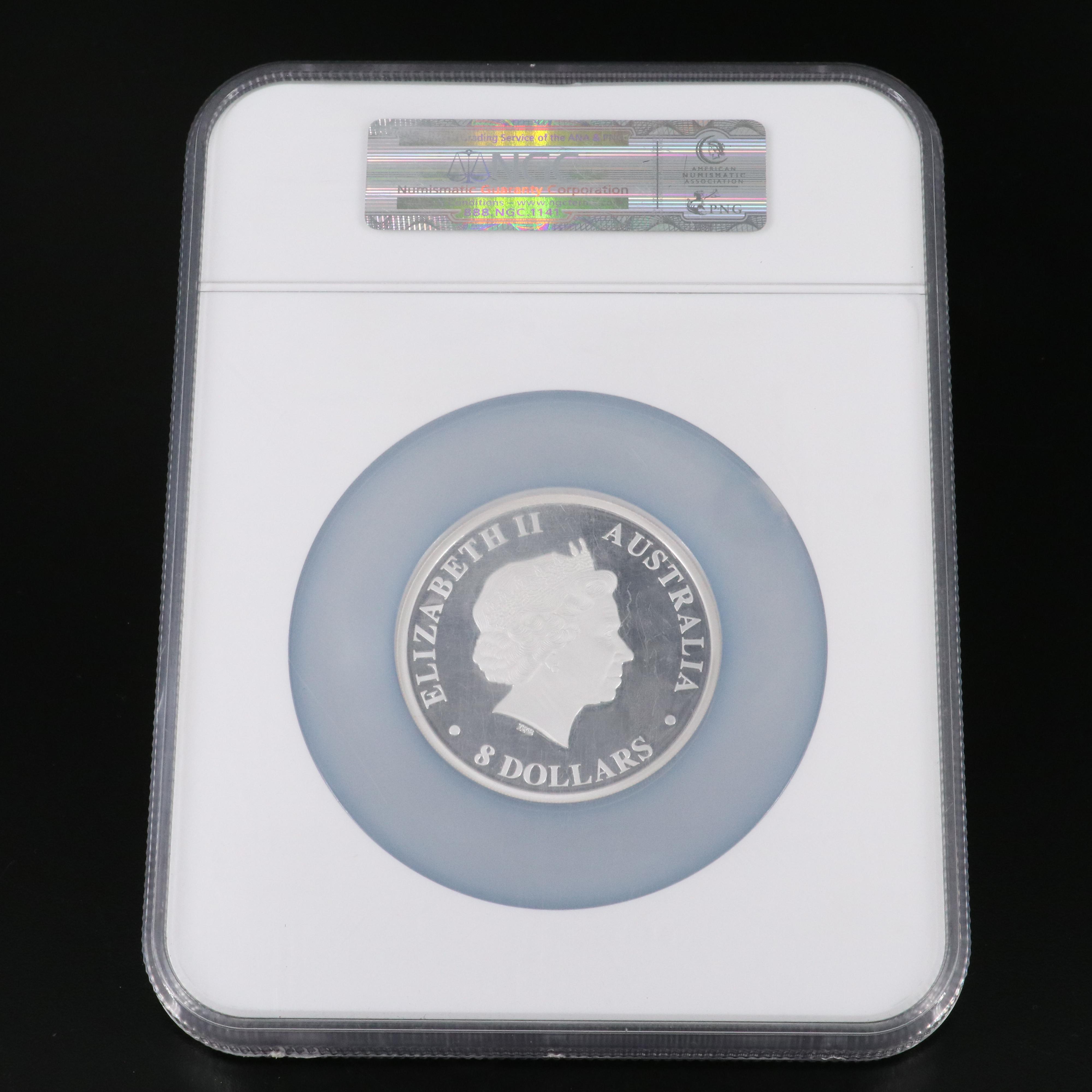 NGC PF 69 Ultra Cameo 2011-P Australia Five Ounce Coin