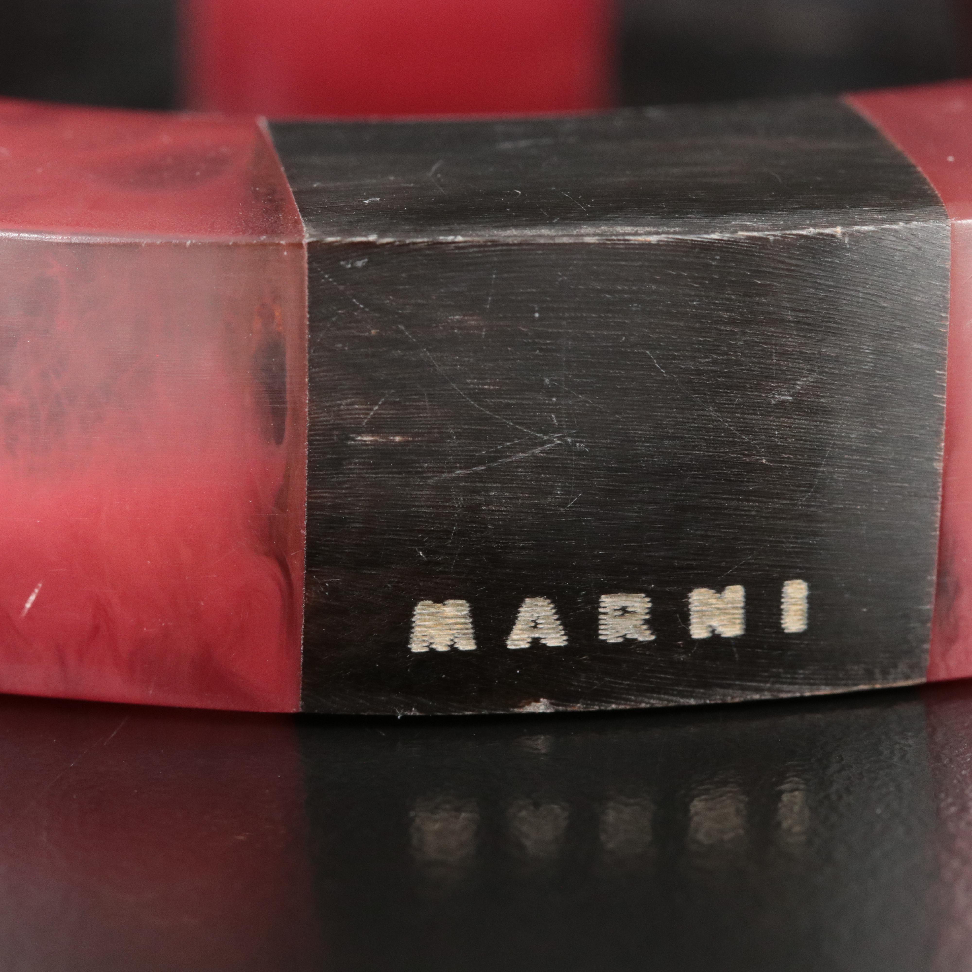 Marni Horn and Resin Bangle