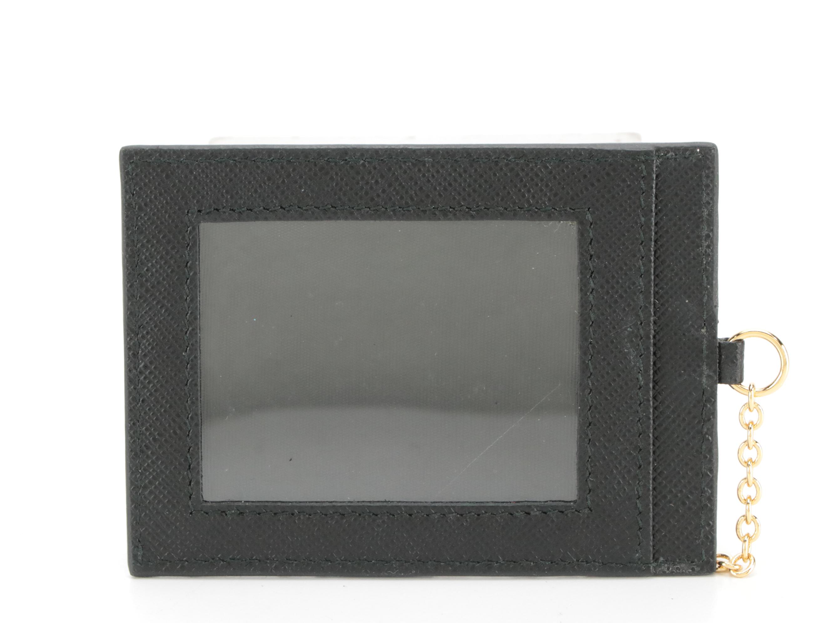 Prada 1MH132 Bow Wallet in Saffiano Leather with ID Case and Box