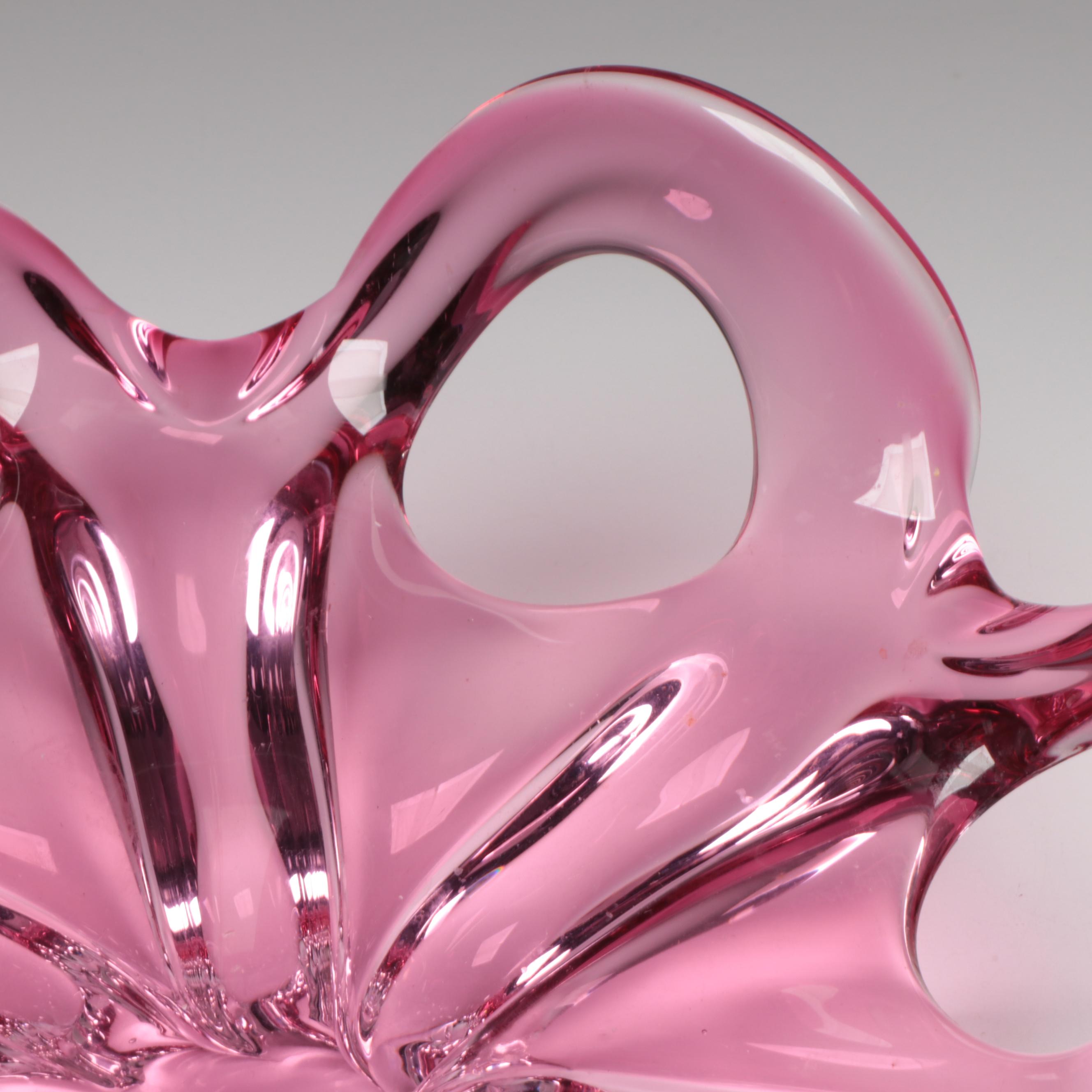 Josef Hospodka for Sklarna Chřibská Art Glass Bowl, Mid to Late 20th Century