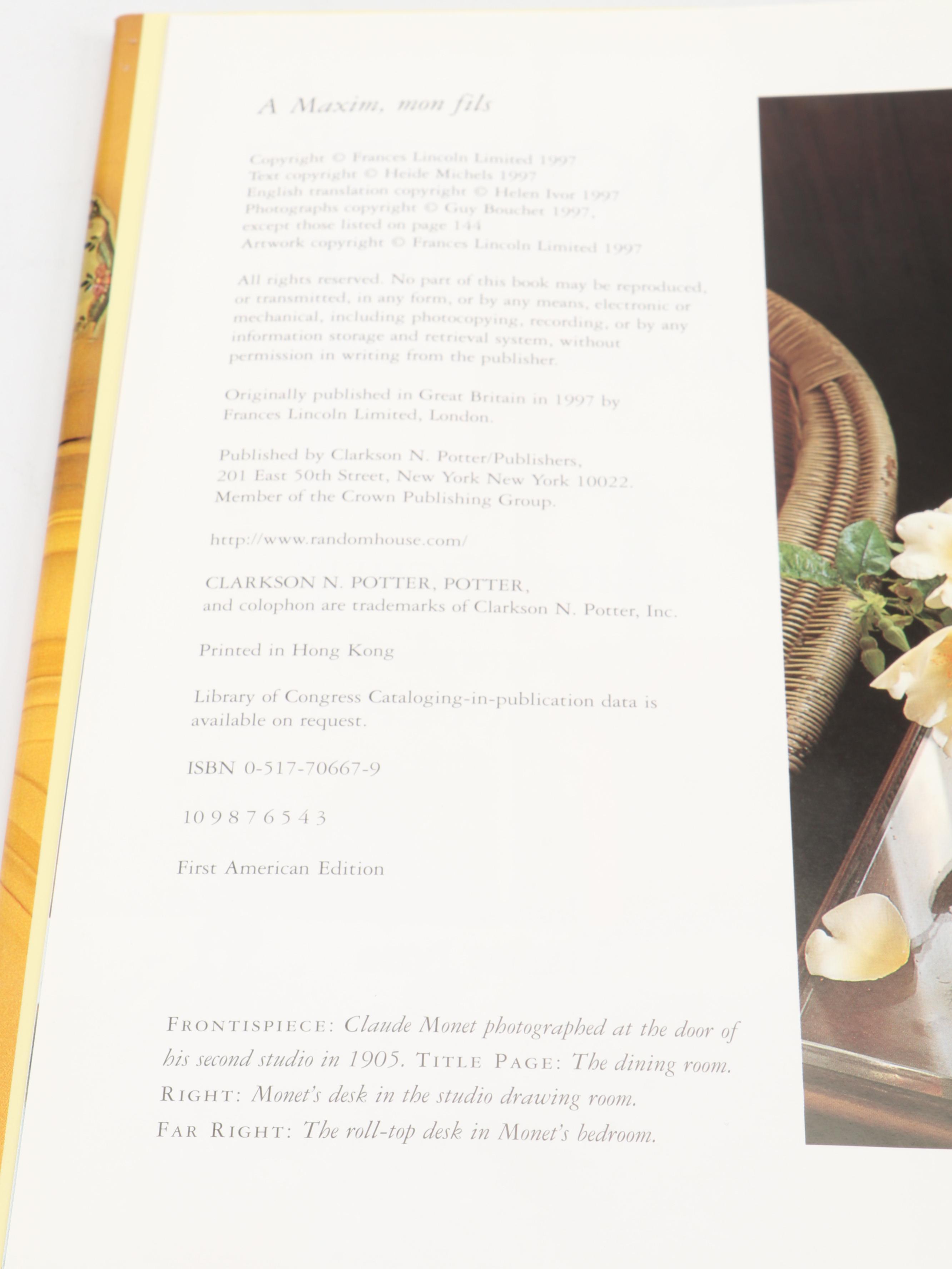 First American Edition "Monet's House" by Heide Michels and More Art Books