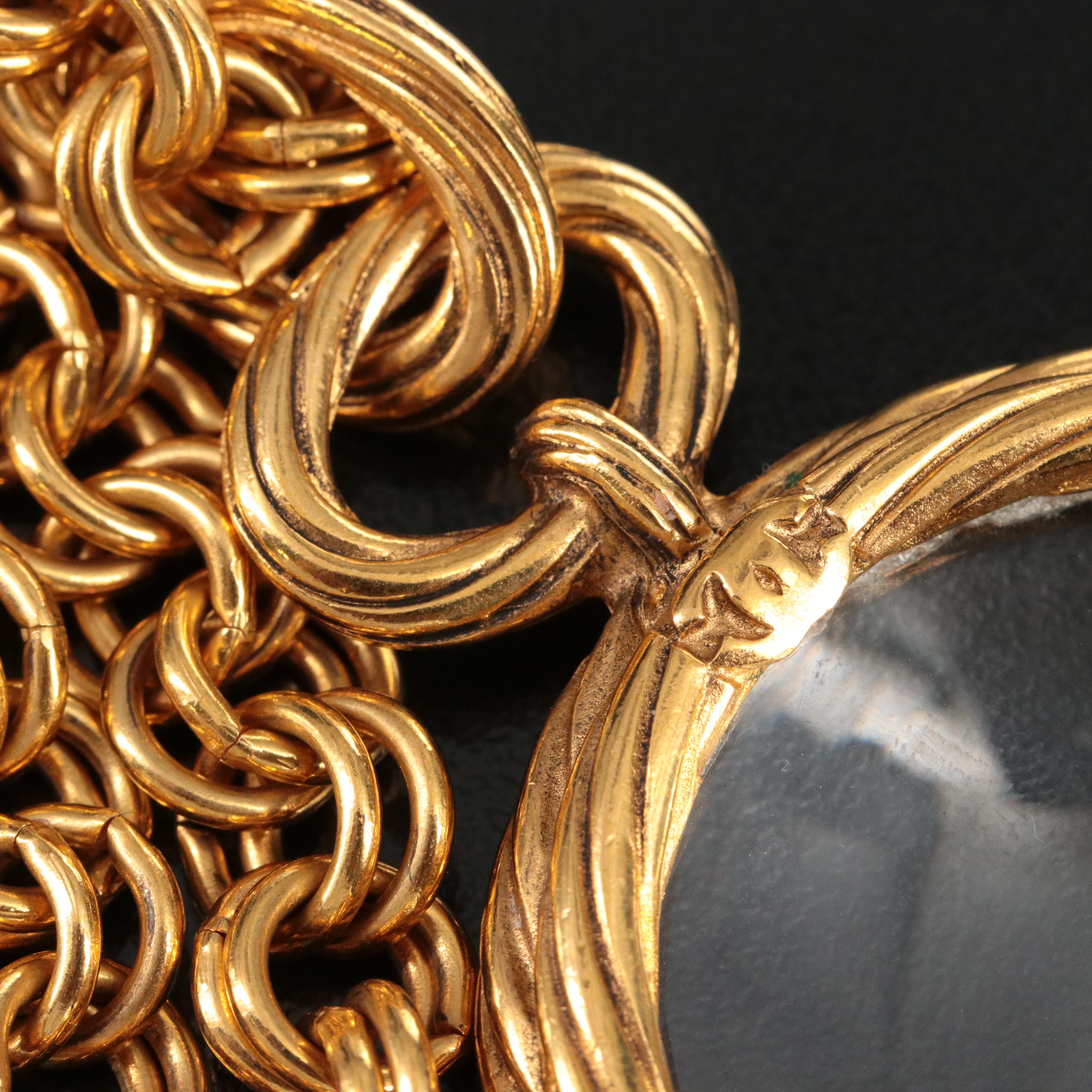 Chanel France Magnifying Glass Necklace