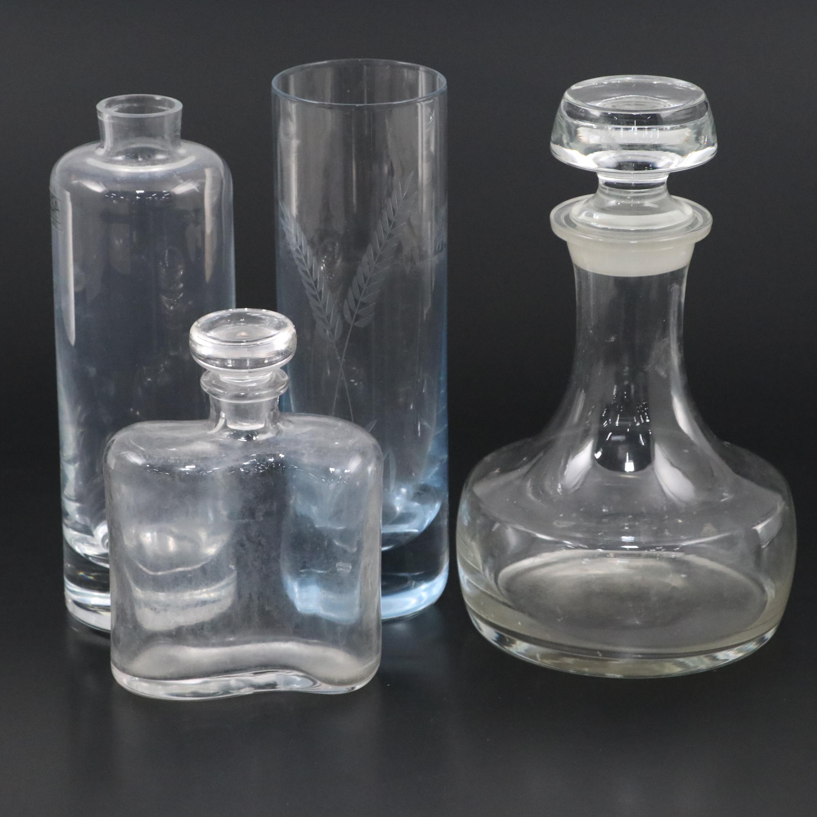 LSA with Other Glass Decanters and Vase