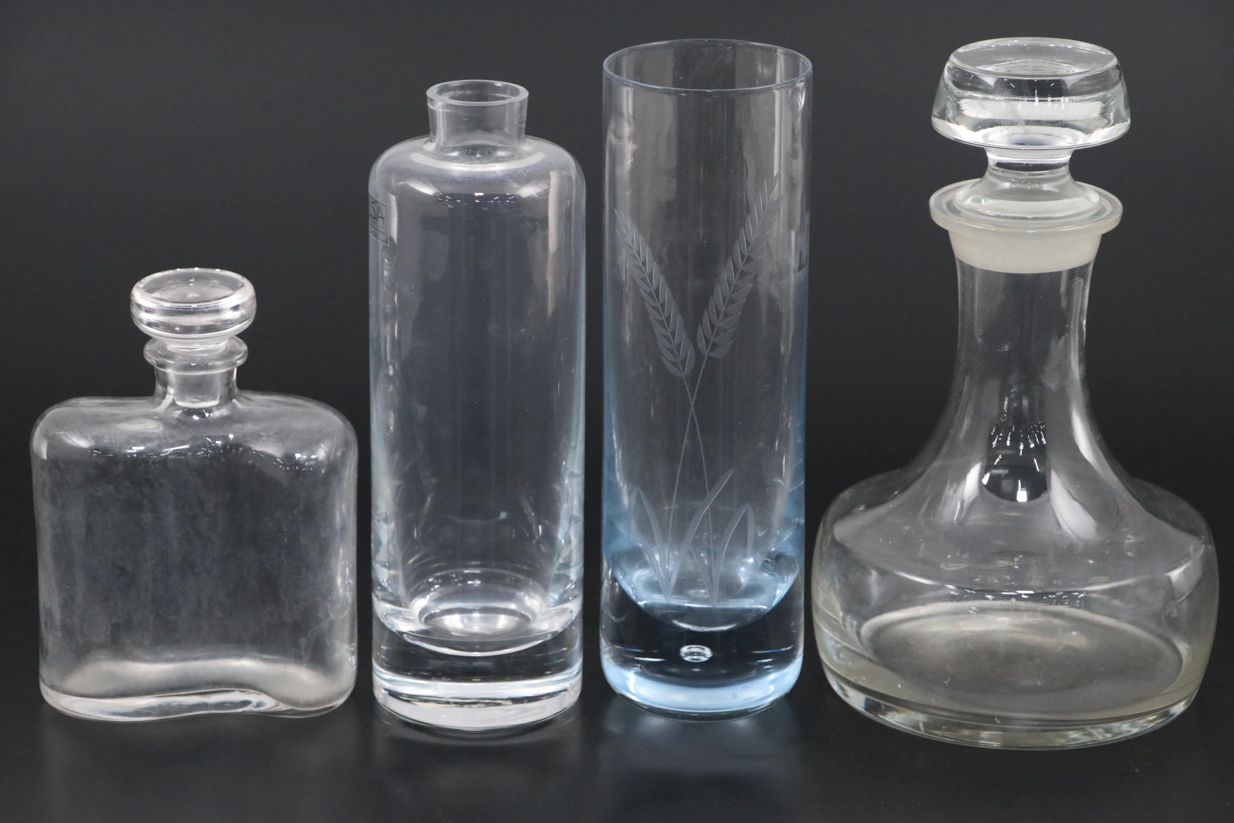 LSA with Other Glass Decanters and Vase