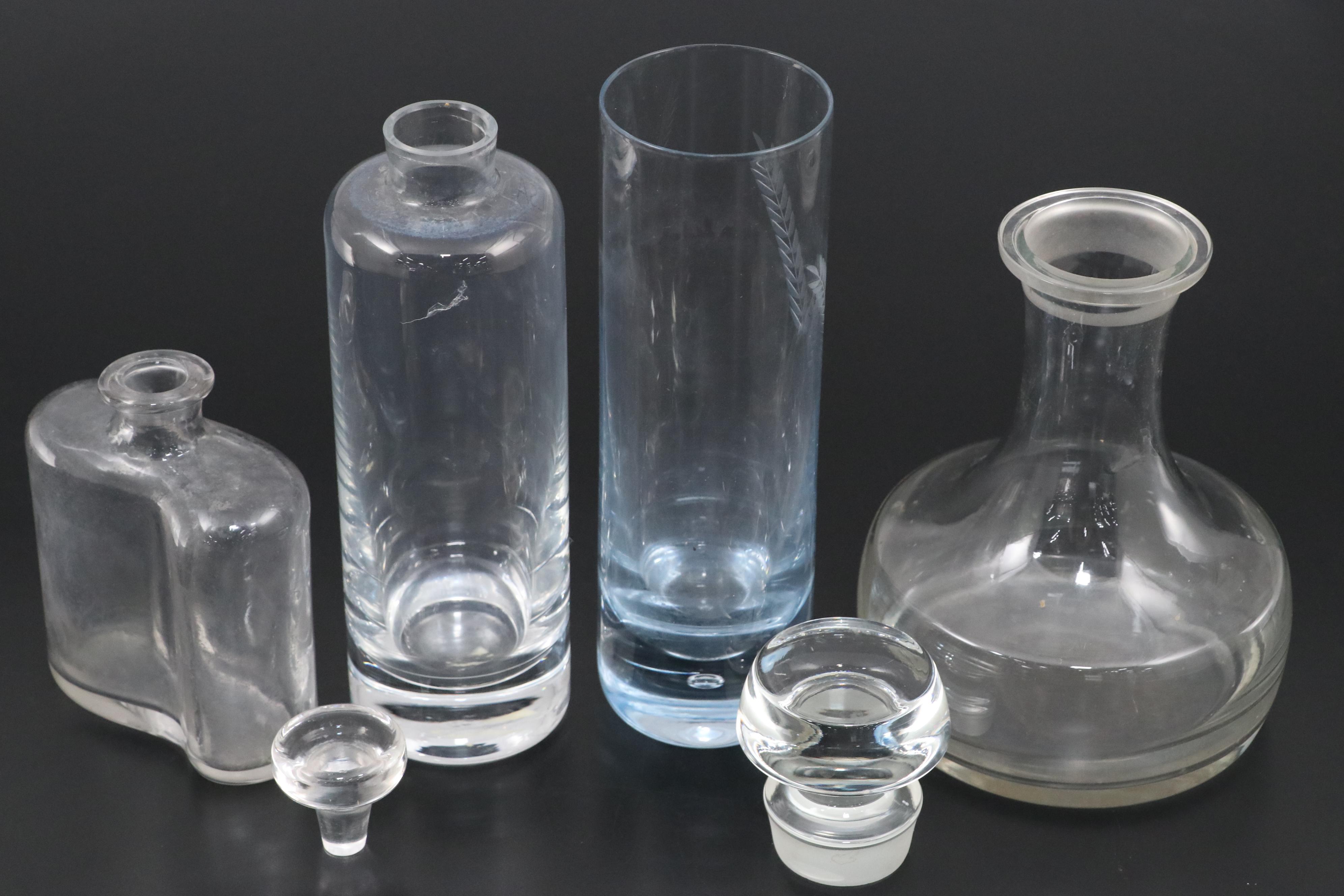 LSA with Other Glass Decanters and Vase