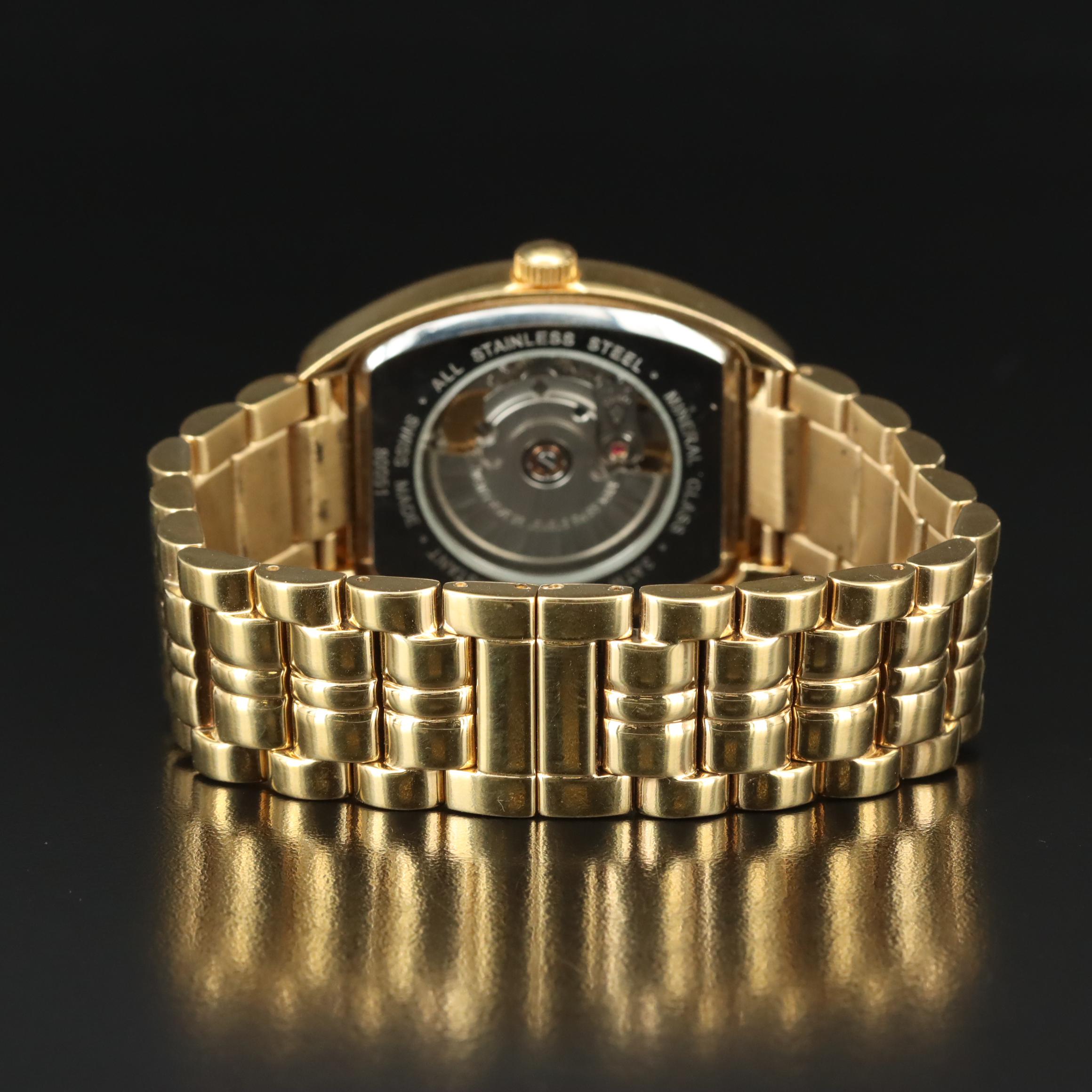 Tourneau Guilloché Dial with Exhibition Back Automatic Watch