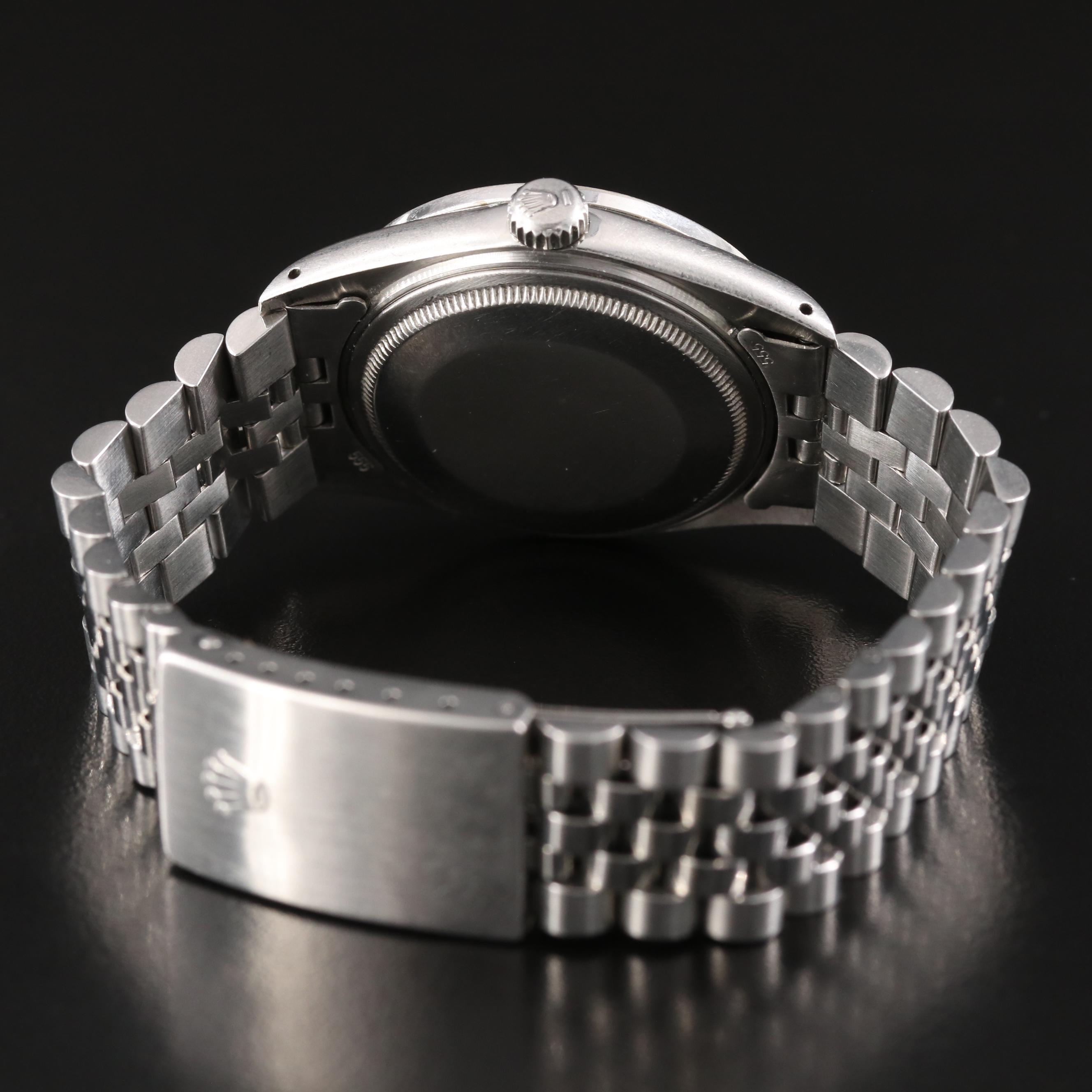 1979 Rolex Custom 1.03 CTW Diamond Stainless Steel Datejust Watch