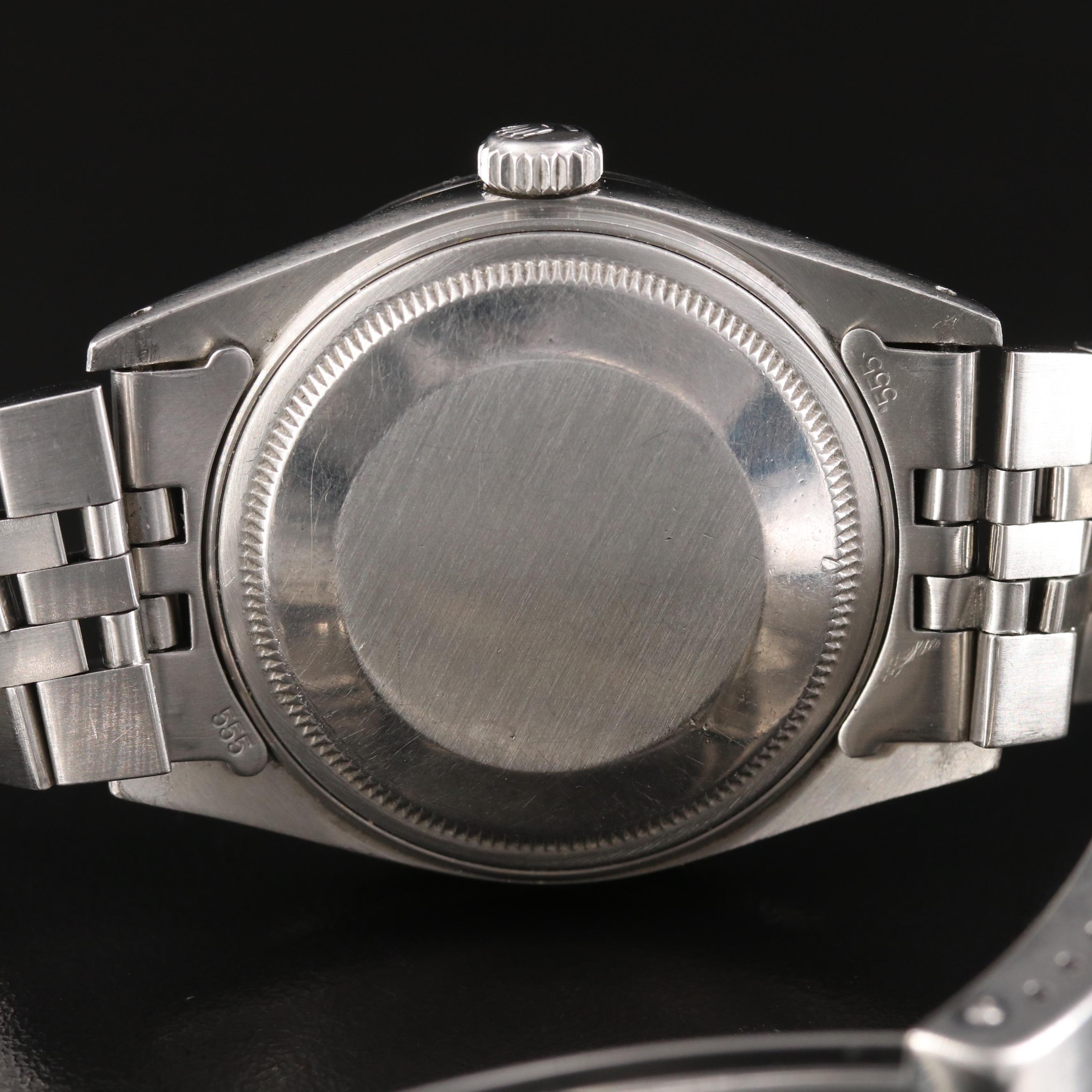 1979 Rolex Custom 1.03 CTW Diamond Stainless Steel Datejust Watch