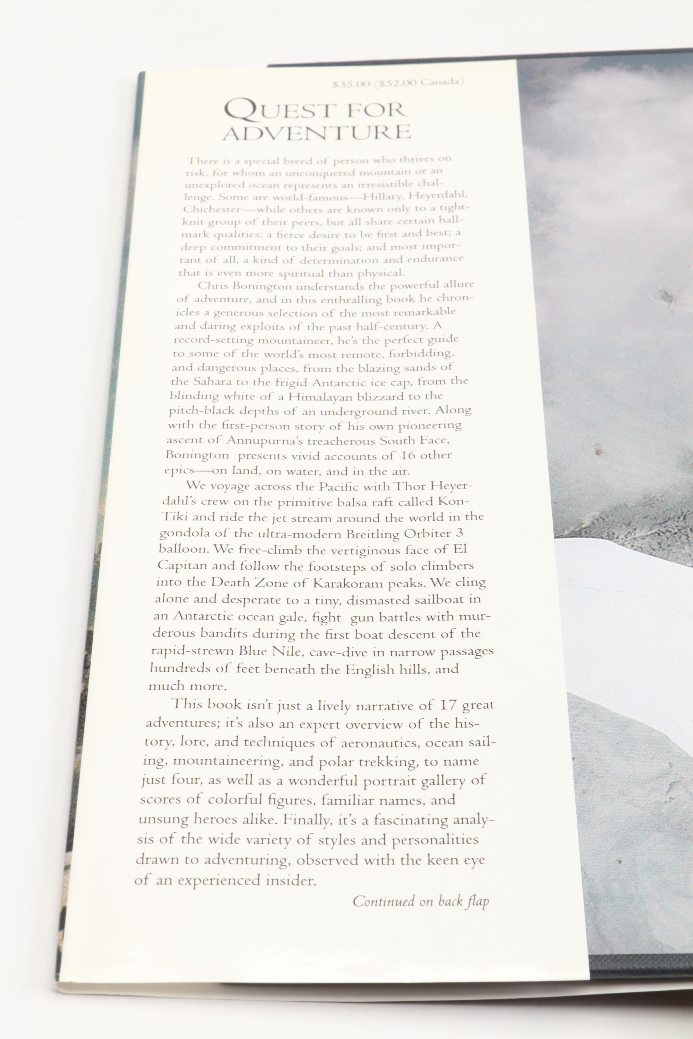 "Everest: Summit of Achievement" by Stephen Venables and More Exploration Books