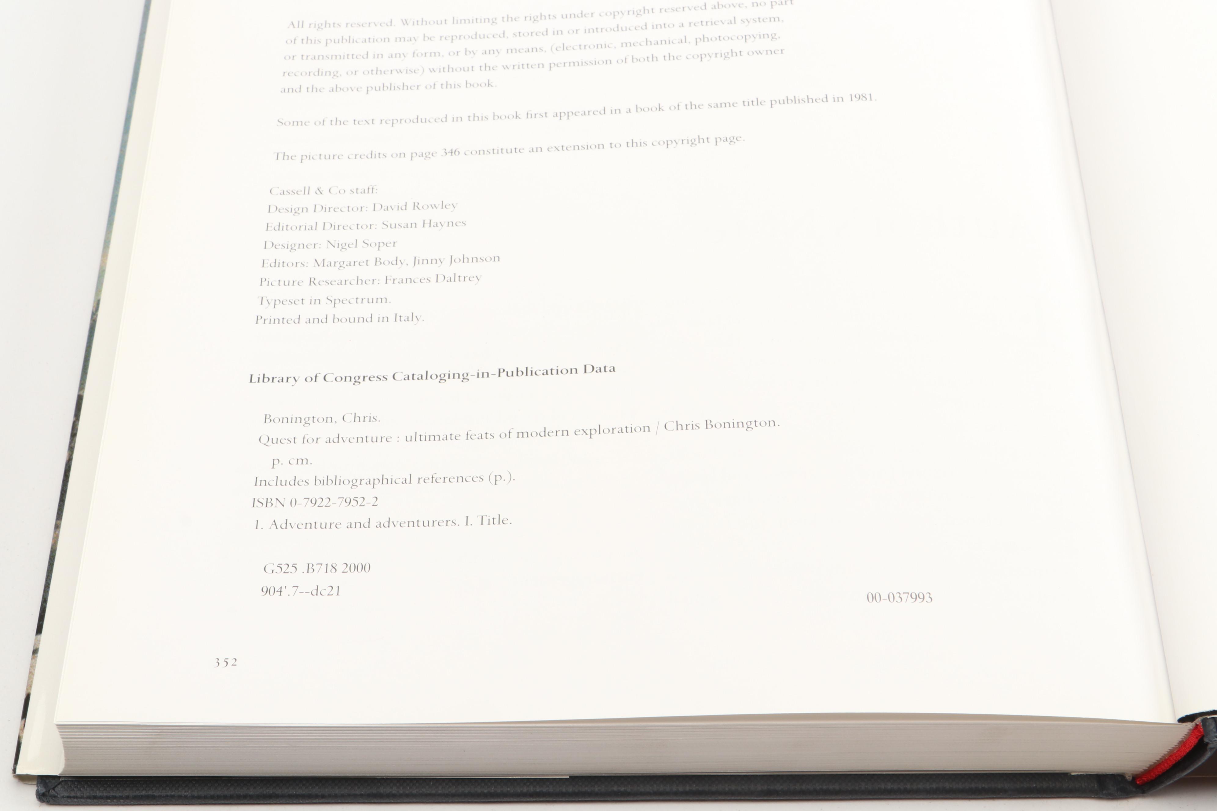 "Everest: Summit of Achievement" by Stephen Venables and More Exploration Books