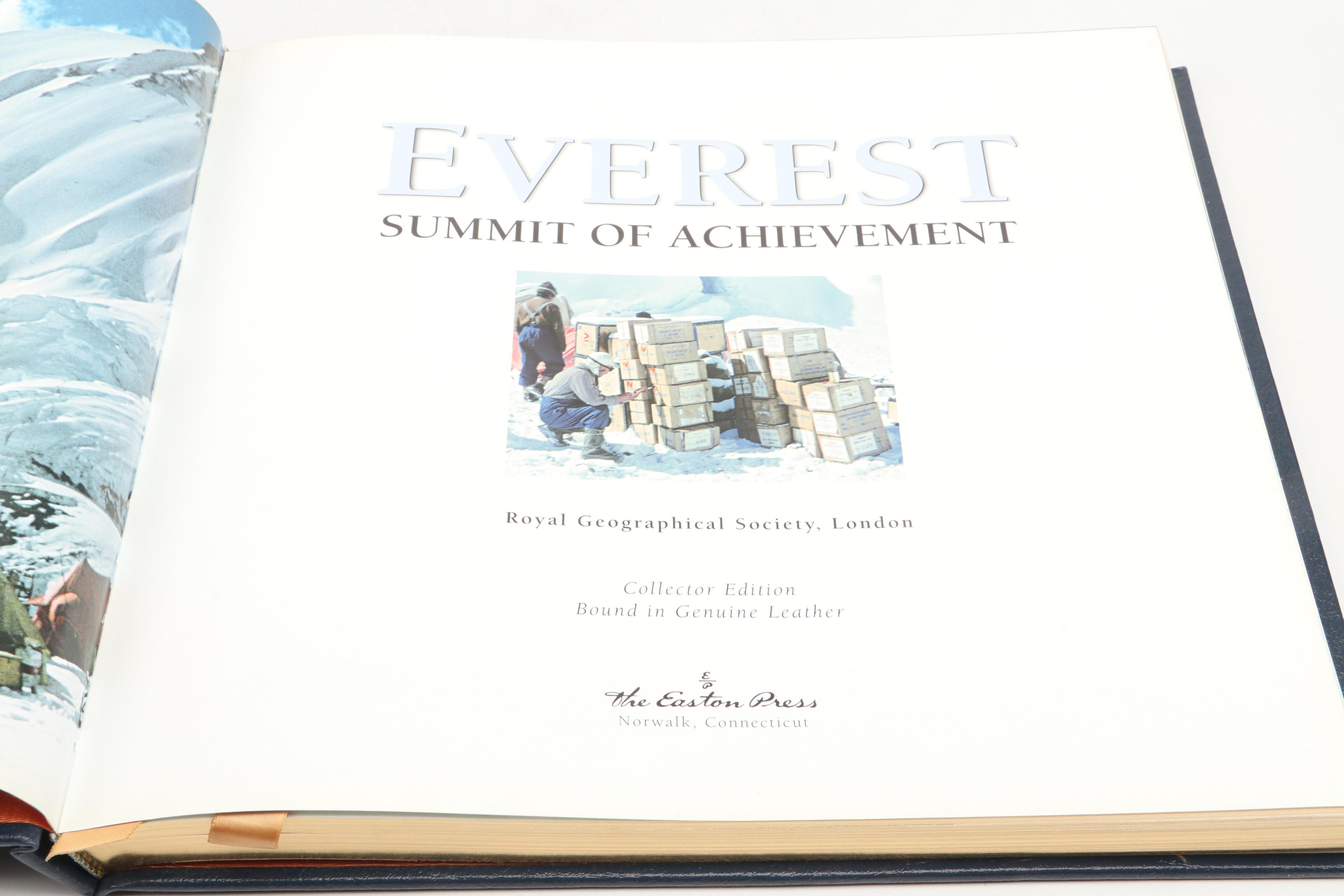 "Everest: Summit of Achievement" by Stephen Venables and More Exploration Books
