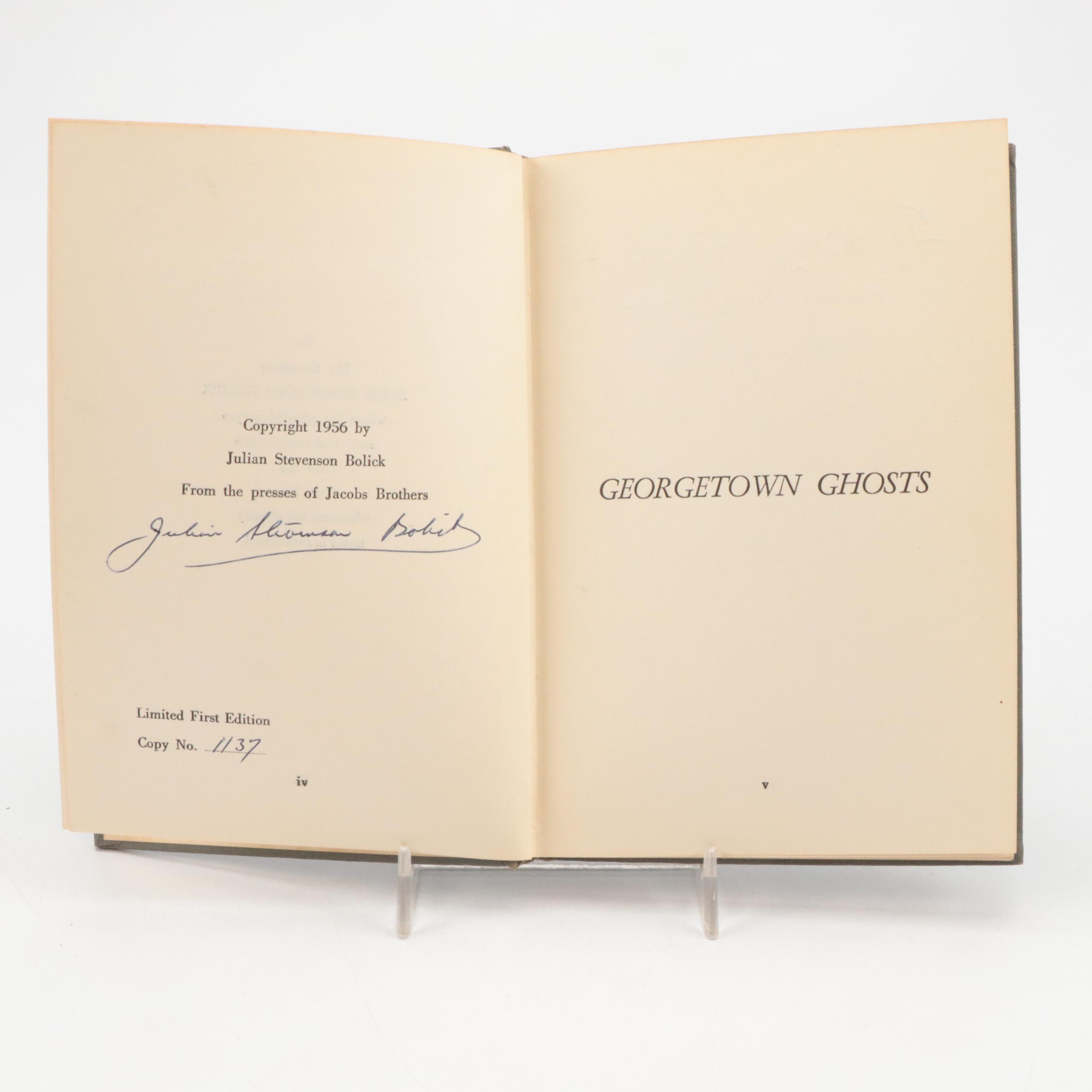 Signed Limited Edition "Georgetown Ghosts" by Julian S. Bolick and More Books
