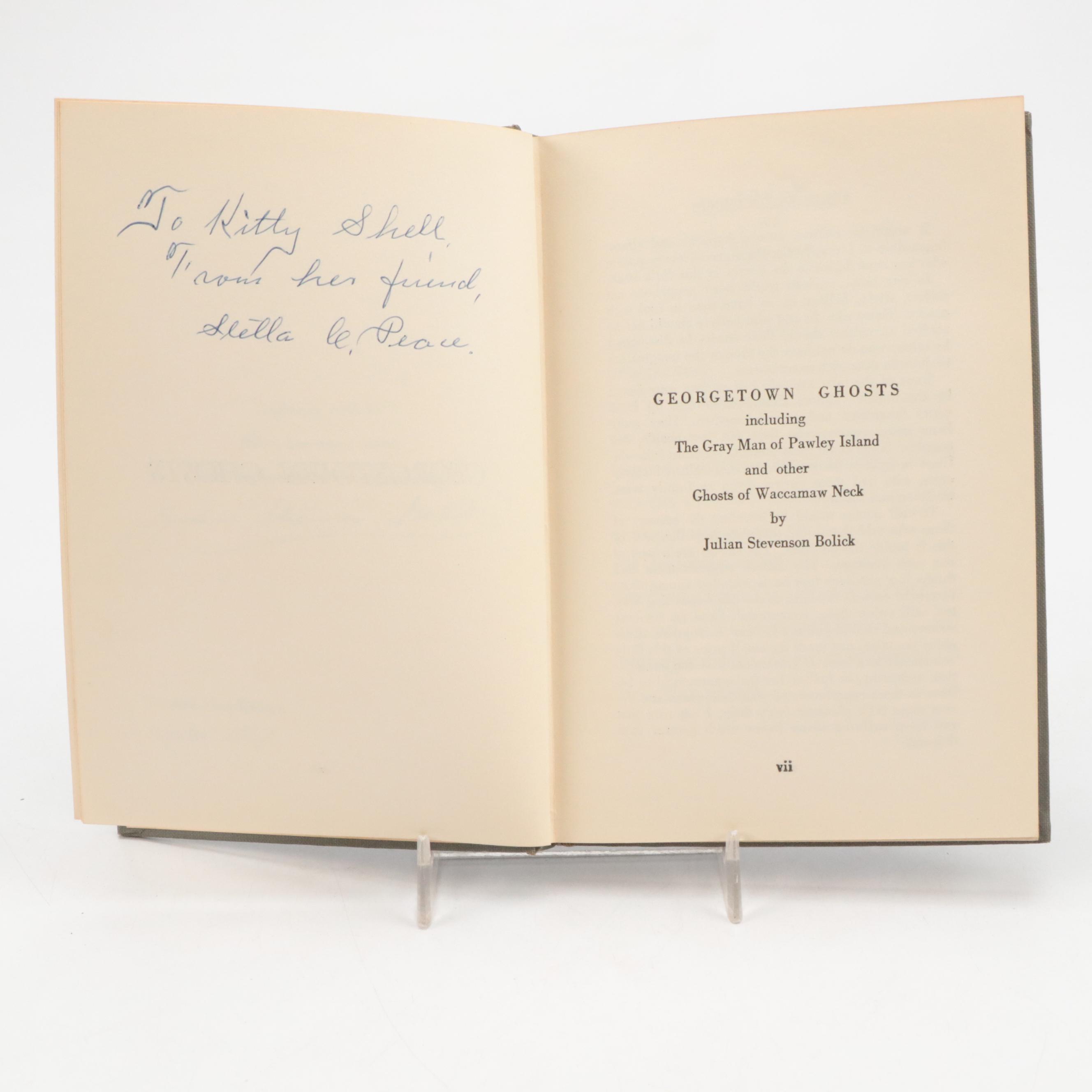 Signed Limited Edition "Georgetown Ghosts" by Julian S. Bolick and More Books