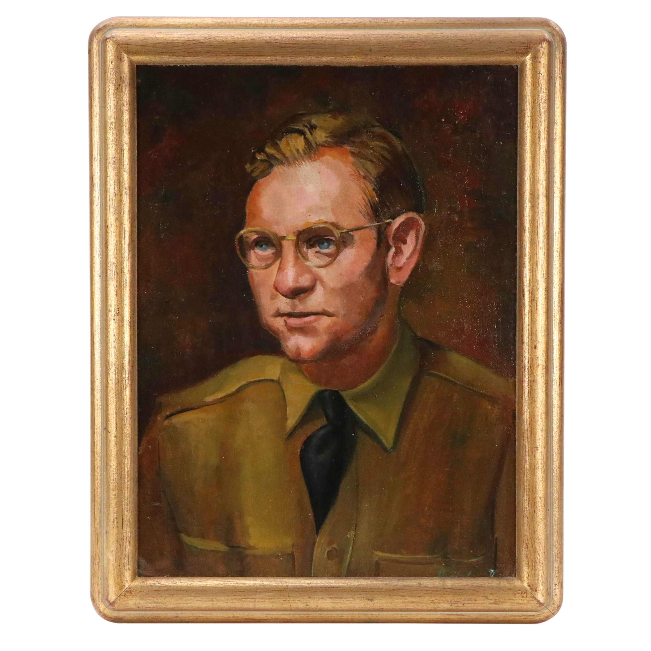 Joseph O'Sickey Portrait of Man Oil Painting